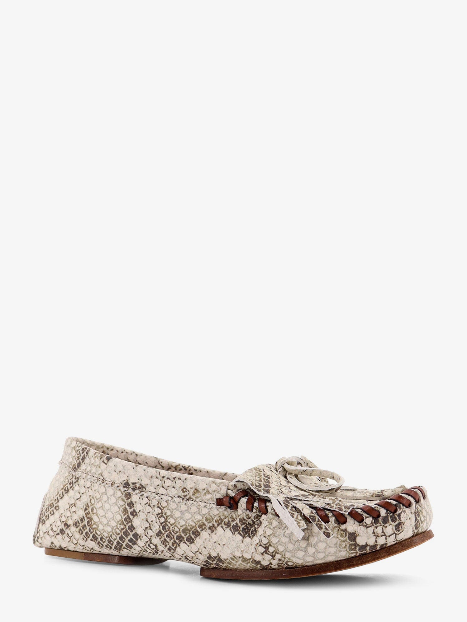PARIS TEXAS Indiana leather loafers with croco print