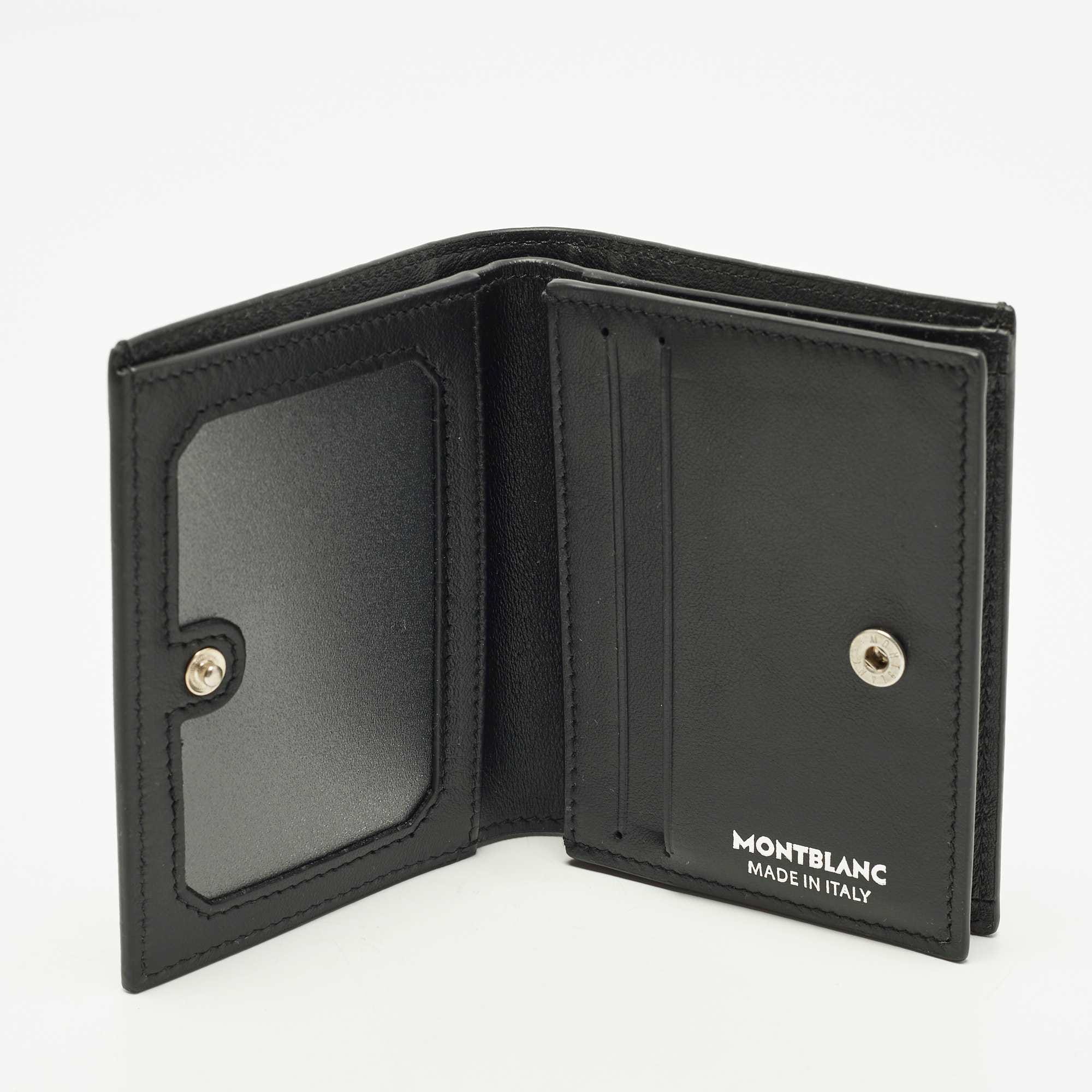 Montblanc Black/blue M Gram Coated Canvas Bifold