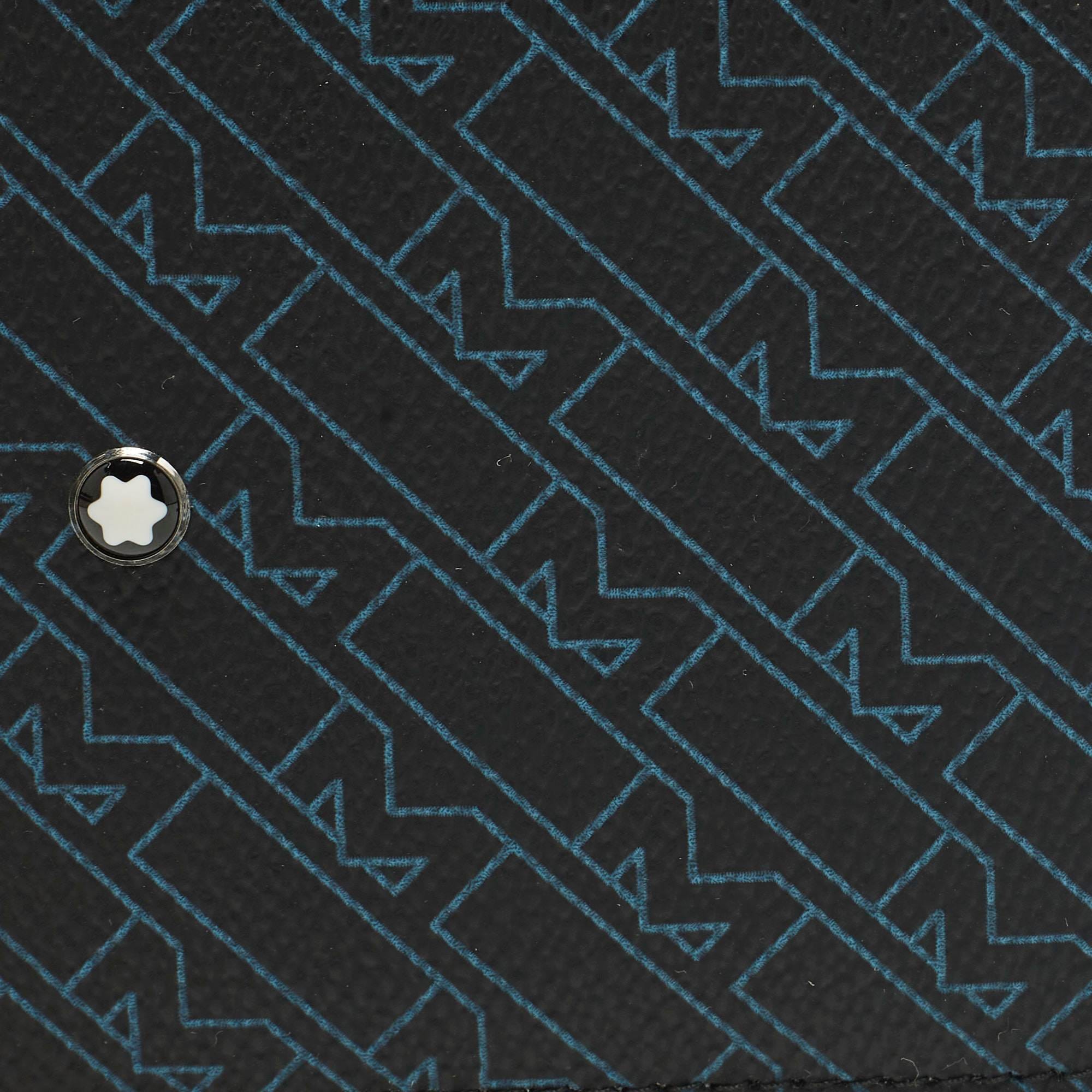 Montblanc Black/blue M Gram Coated Canvas Bifold