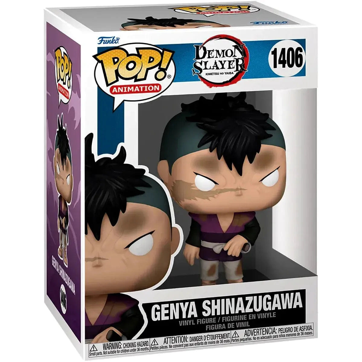 Funko Demon Slayer - Genya Shinazugawa Figure (4.25") - Funko - Pop! Animation Series (1406)