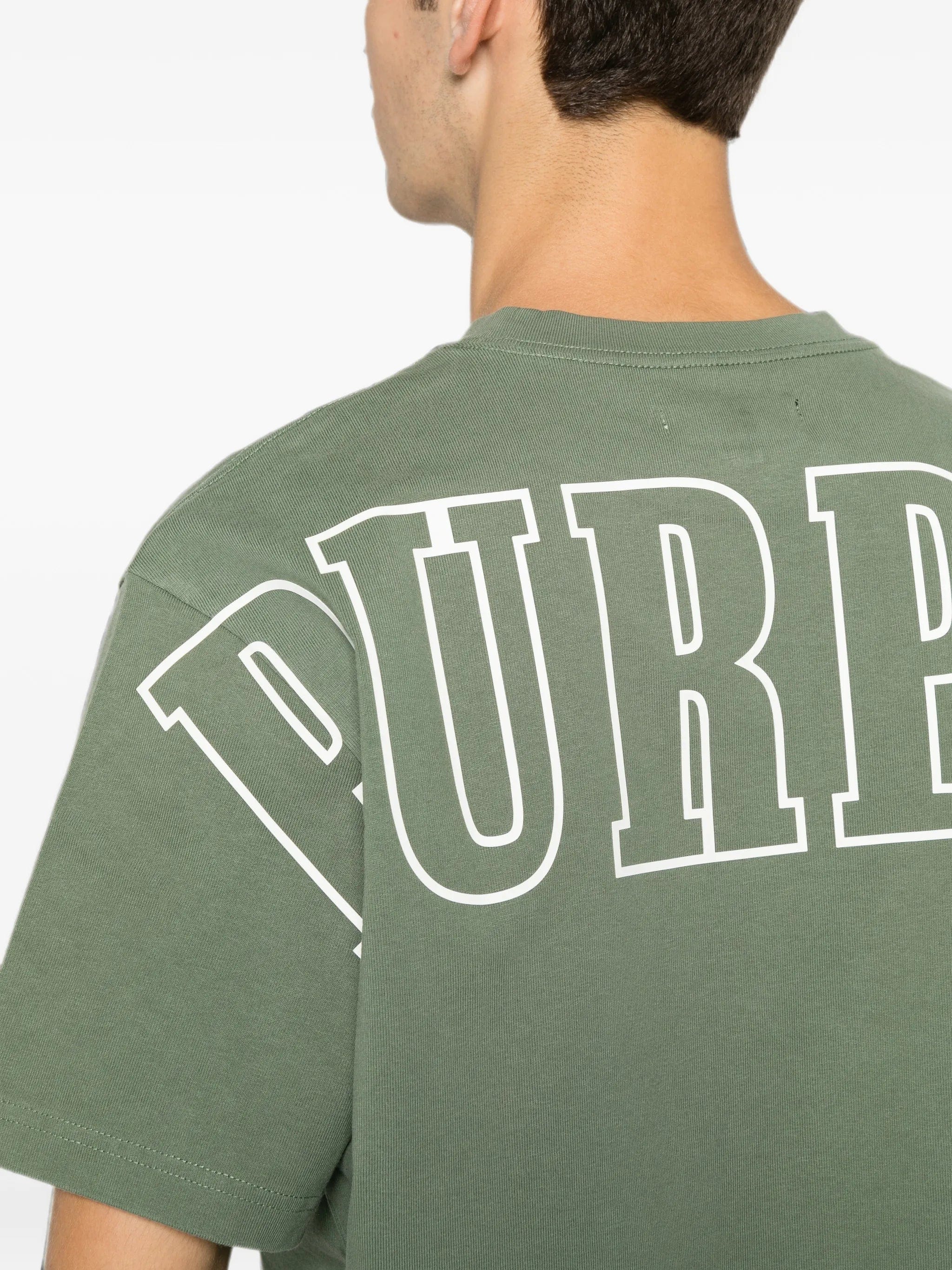 Purple Brand logo - print jersey T - shirt