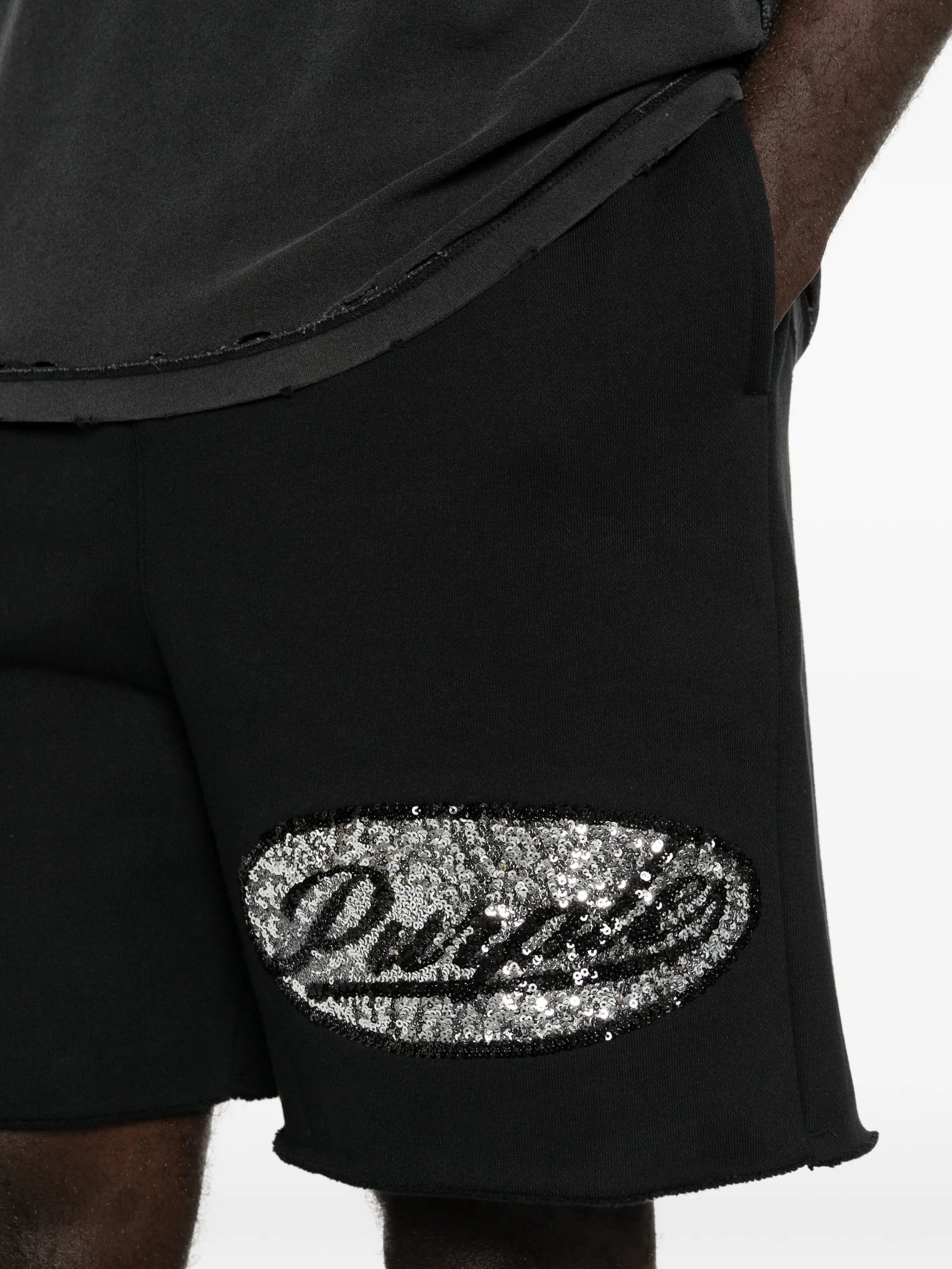 Purple Brand raw - hem shorts
