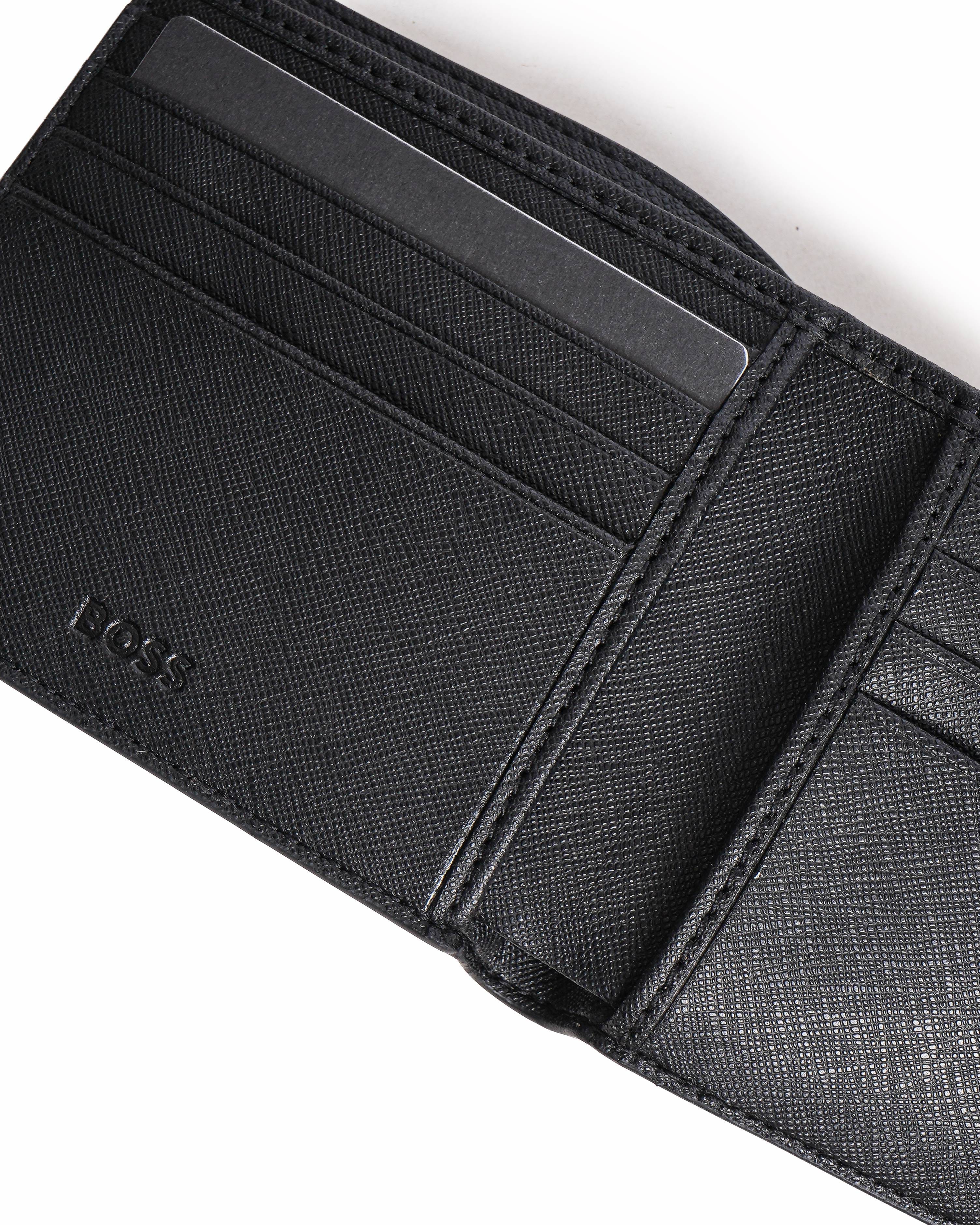 Hugo Boss Boss Black Zair Signature Logo Wallet & Card Holder Set
