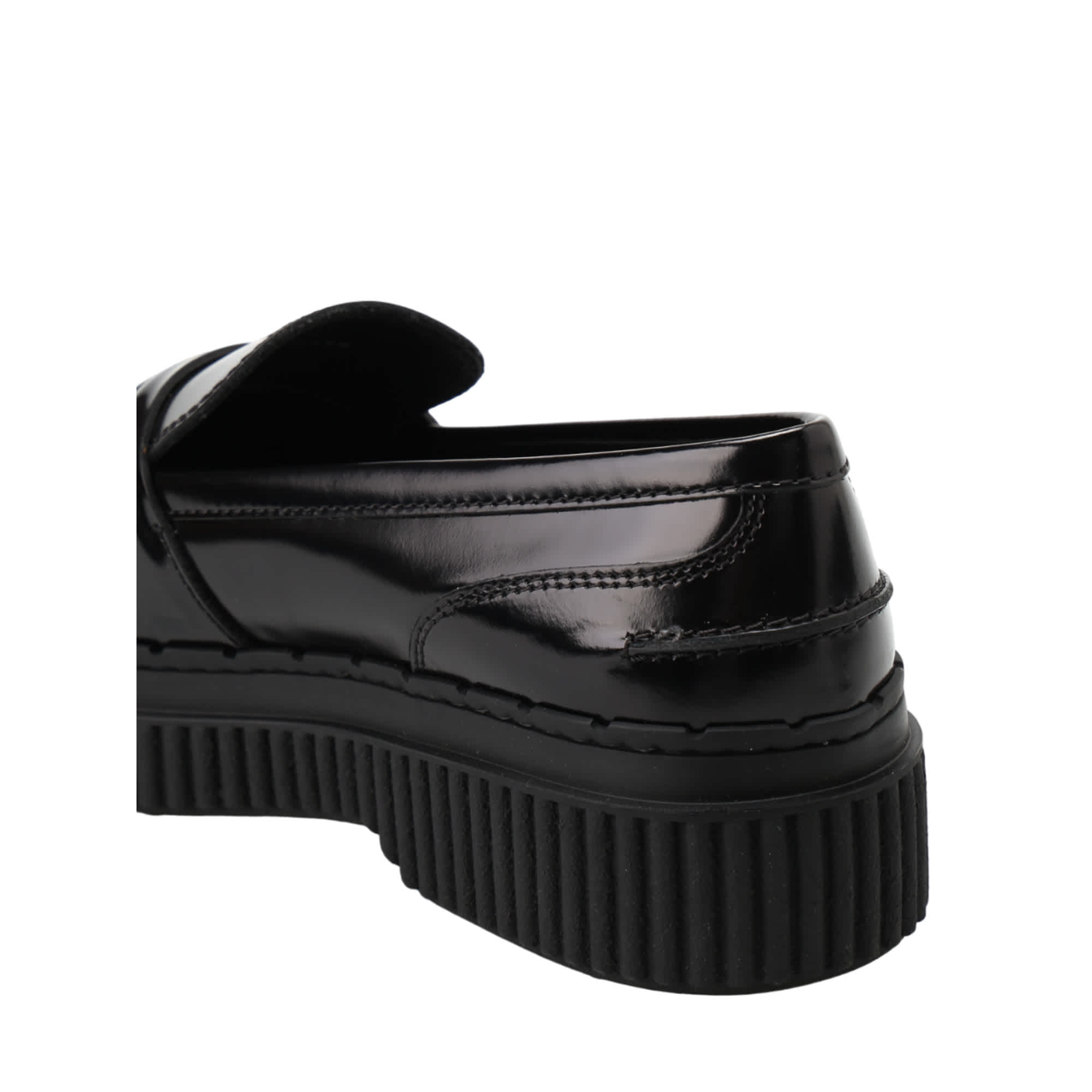 Tod's Metallic Leather Maxi Sole Loafers