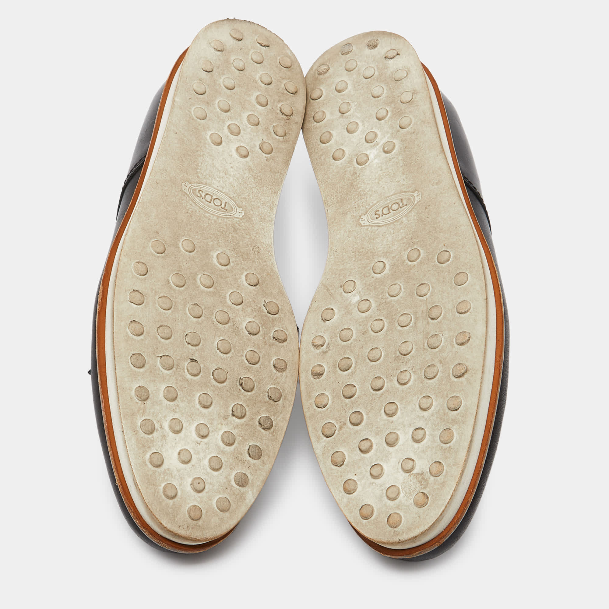 Tod's Black Leather Platform Oxfords