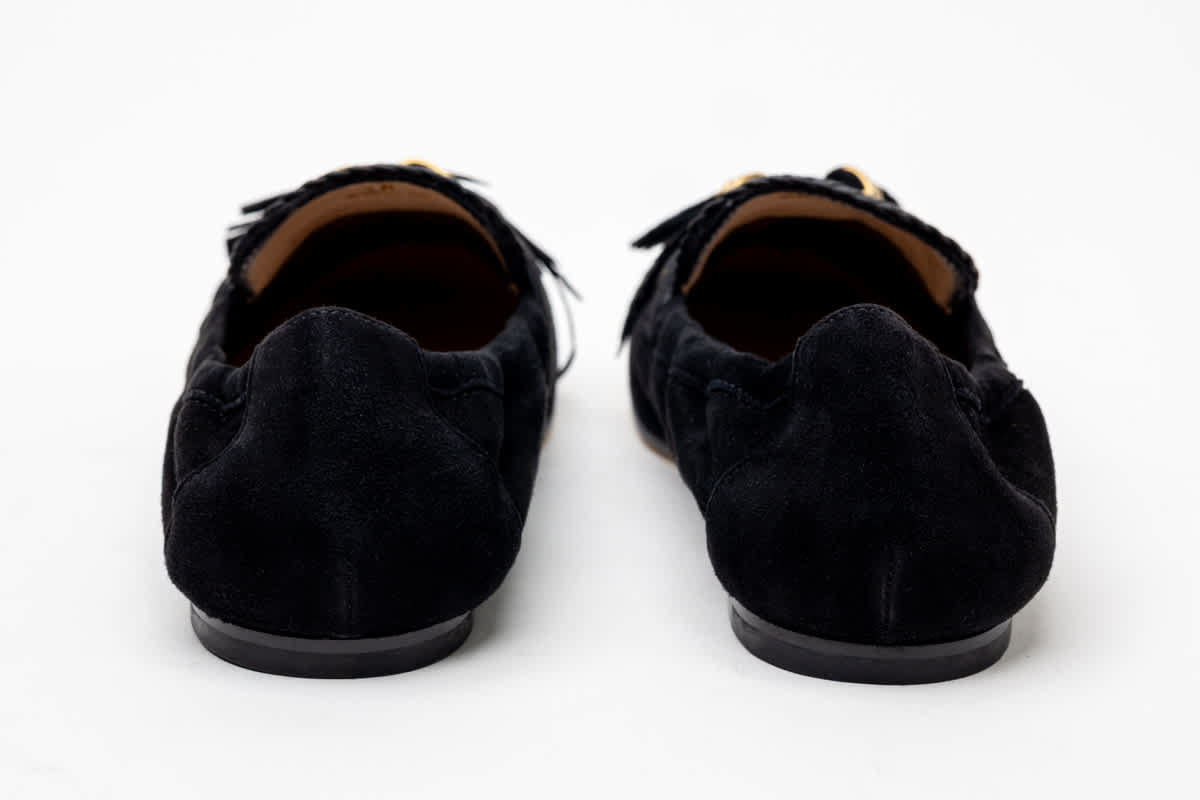 Tod's Feather Appliqué Loafers