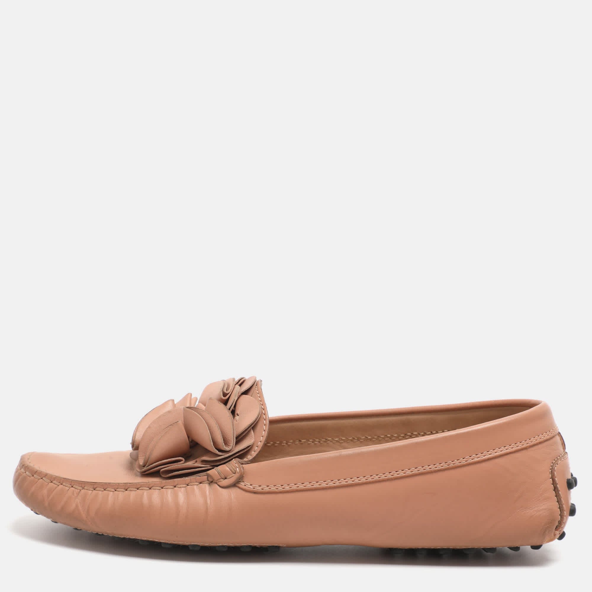 Tod's Gommini Floral Embellished