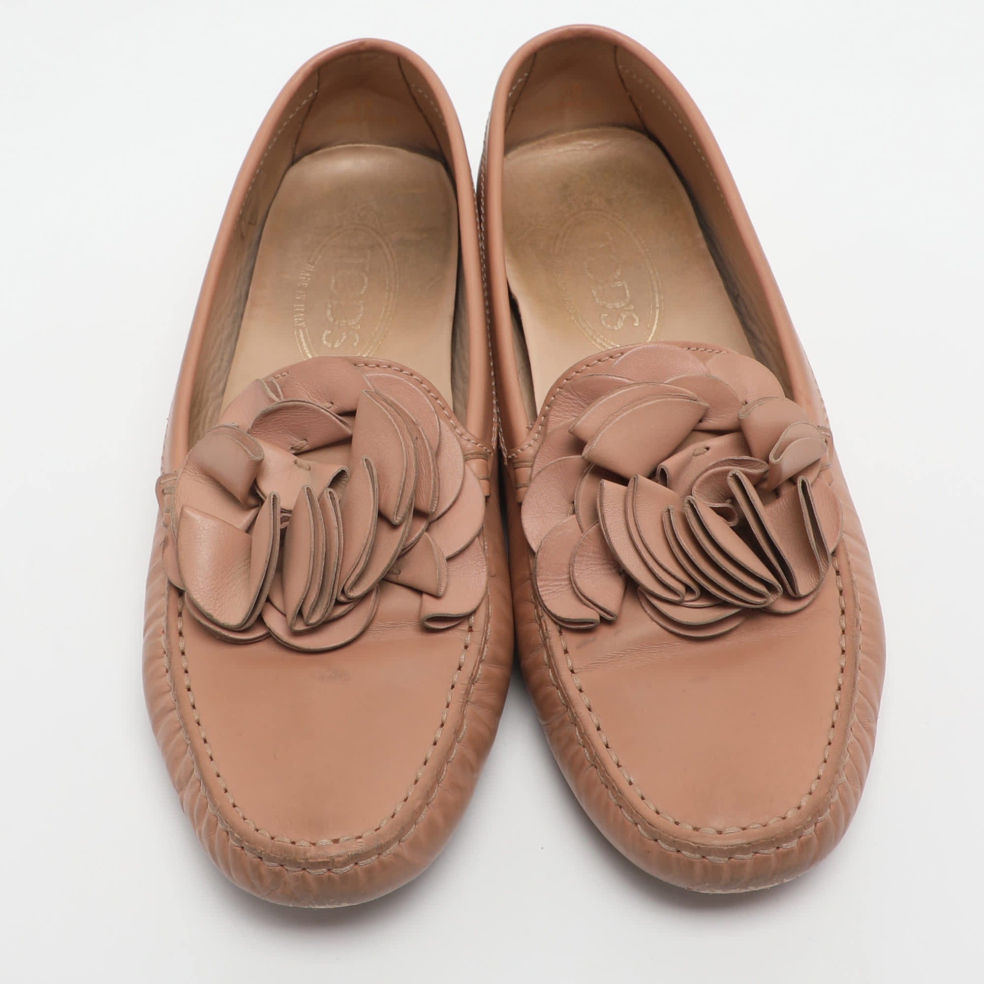 Tod's Gommini Floral Embellished