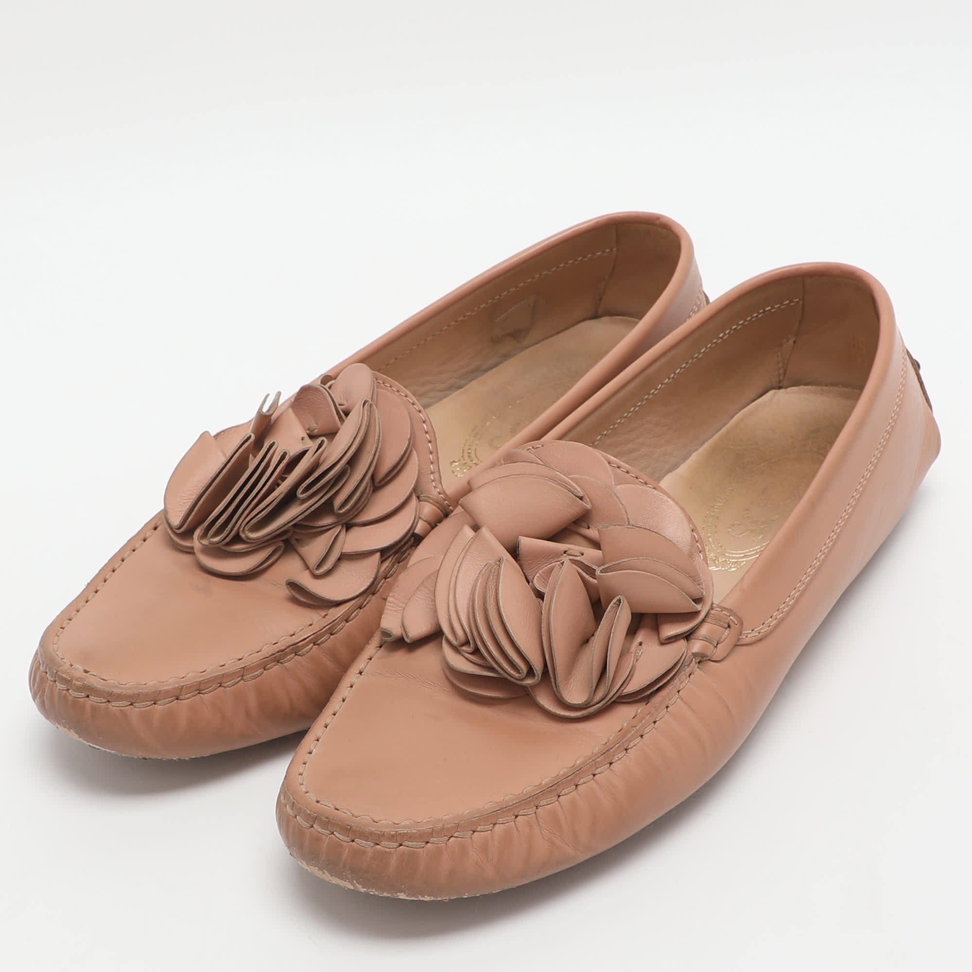 Tod's Gommini Floral Embellished