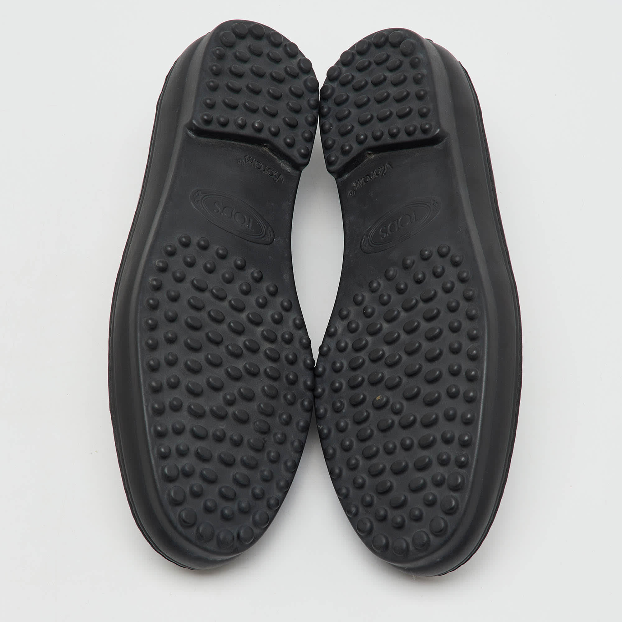 Tod's Black Patent Leather Ankle Strap Ballet Flats