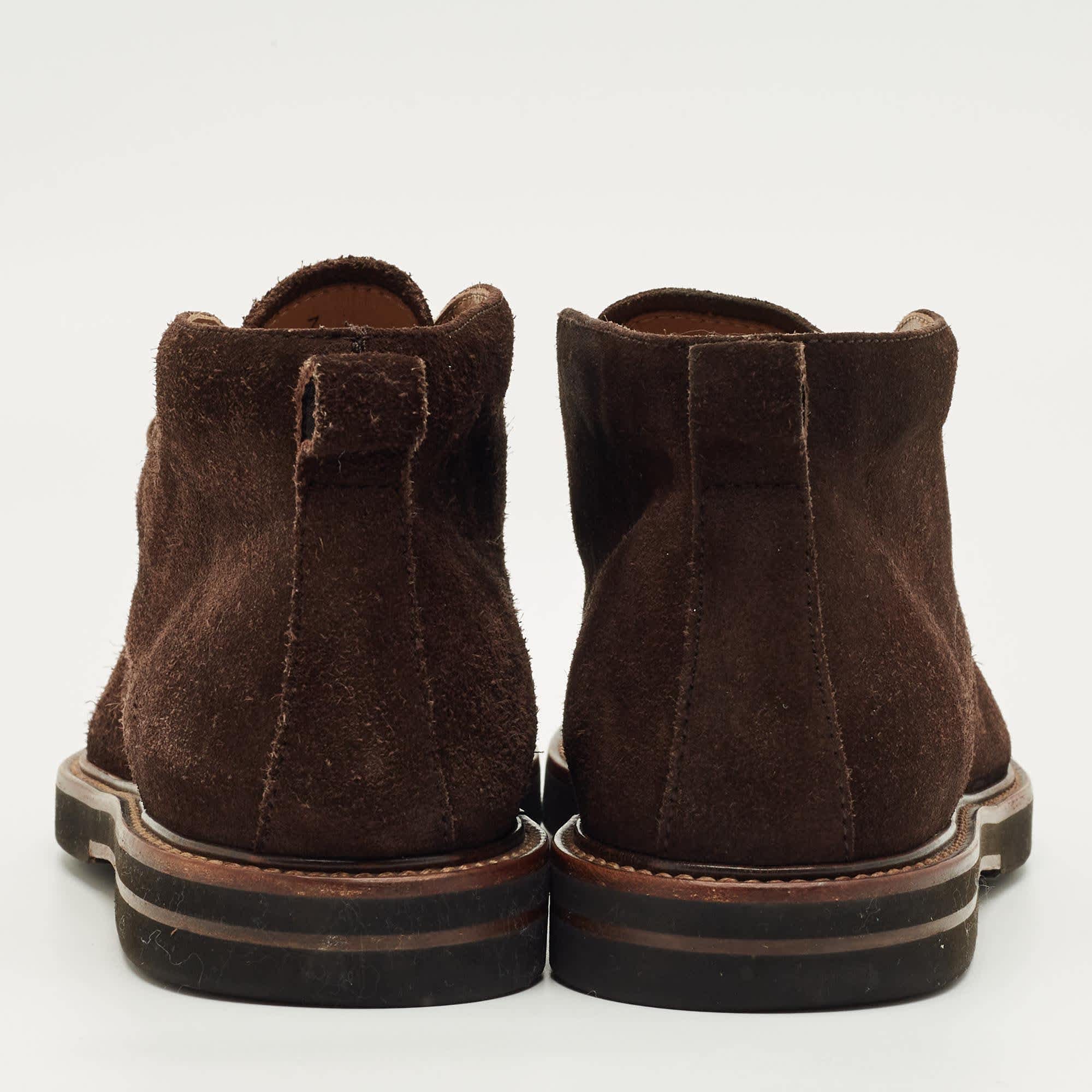 Tod's Brown Suede Ankle Length Boots