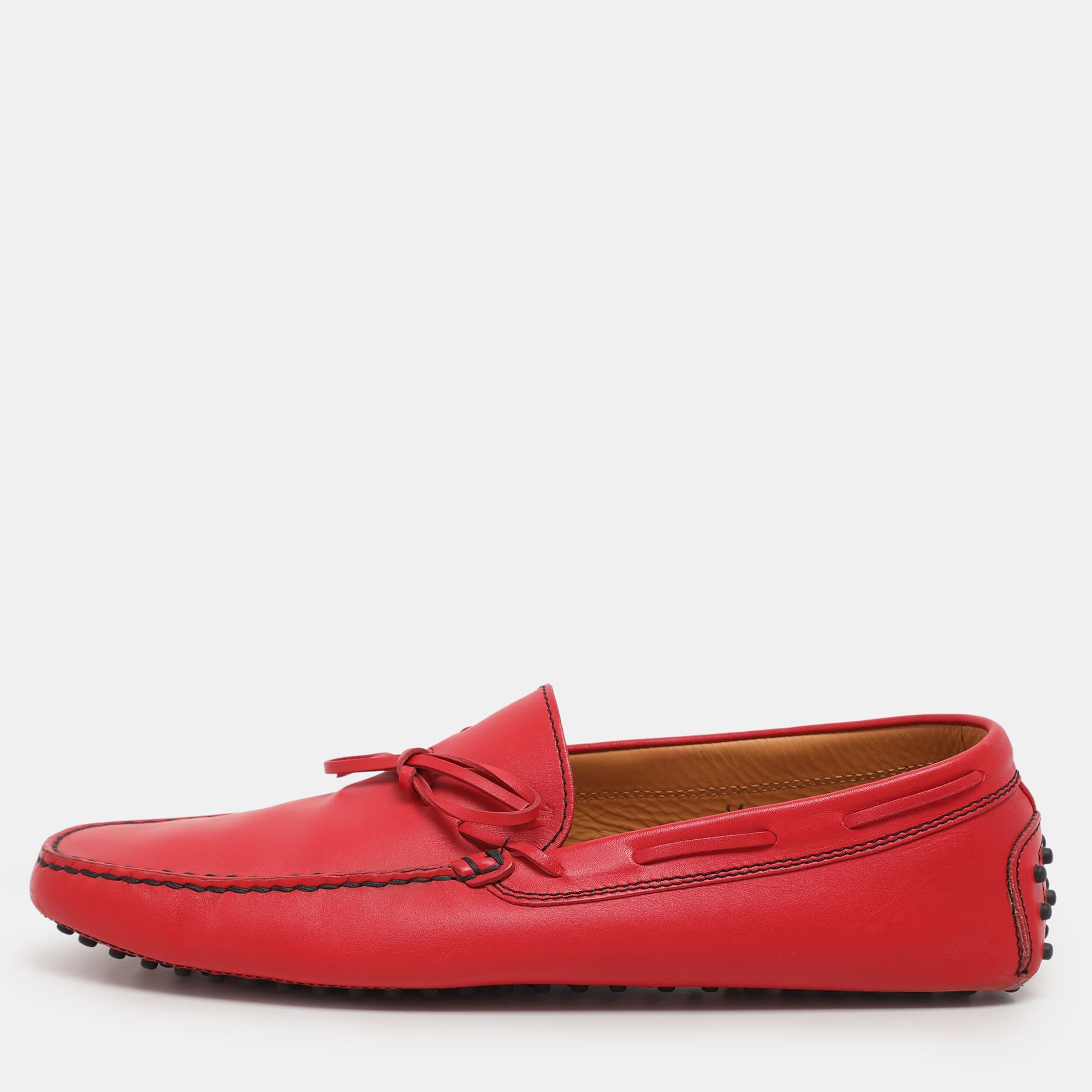 Tod's For Ferrari Leather City Gommino Loafers