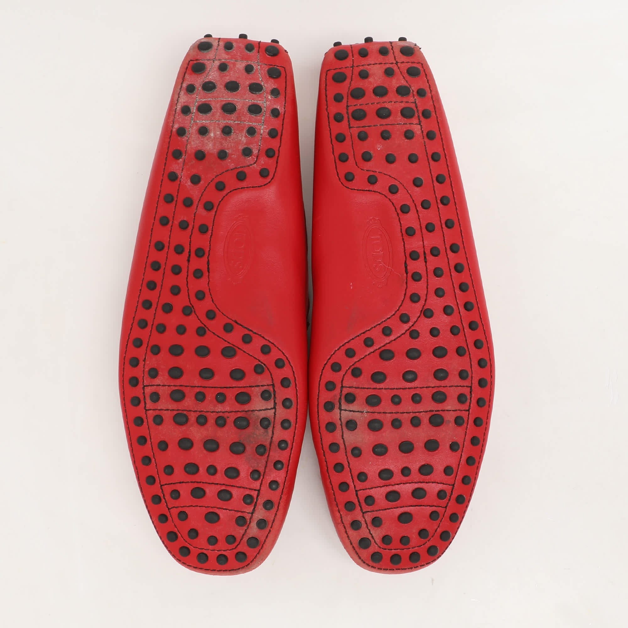 Tod's For Ferrari Leather City Gommino Loafers