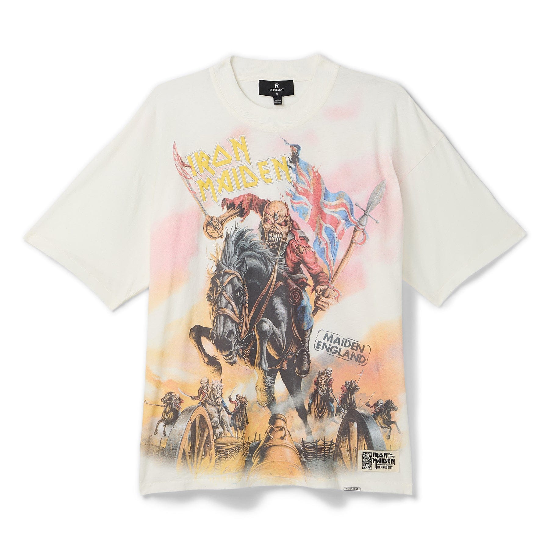 Represent x Iron Maiden Steed T - Shirt (Flat white)