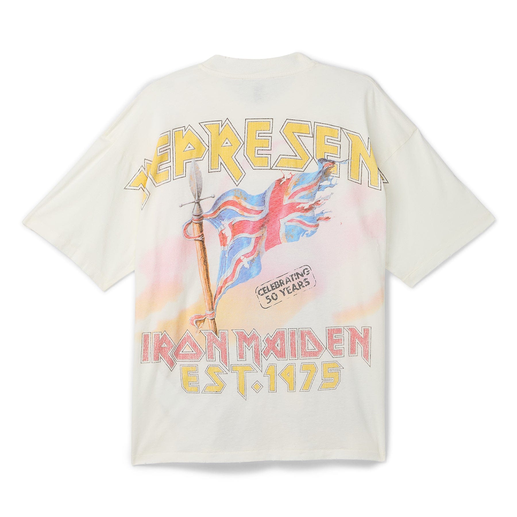 Represent x Iron Maiden Steed T - Shirt (Flat white)