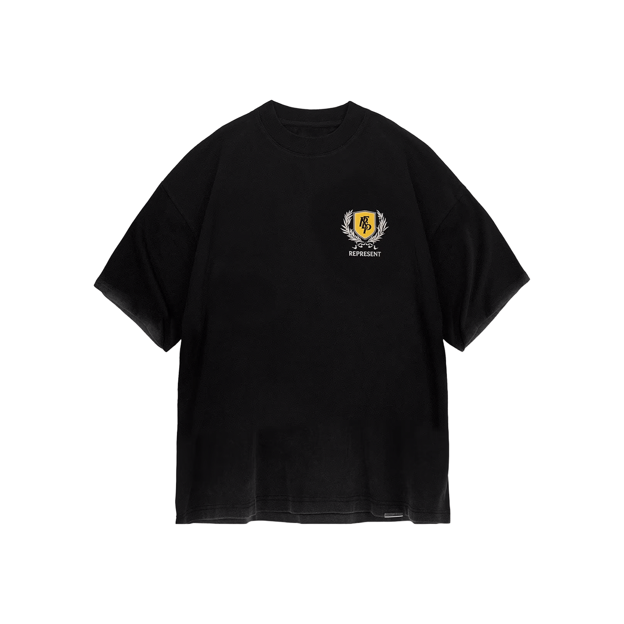 Represent Crest T-Shirt Vintage Black (SS25)