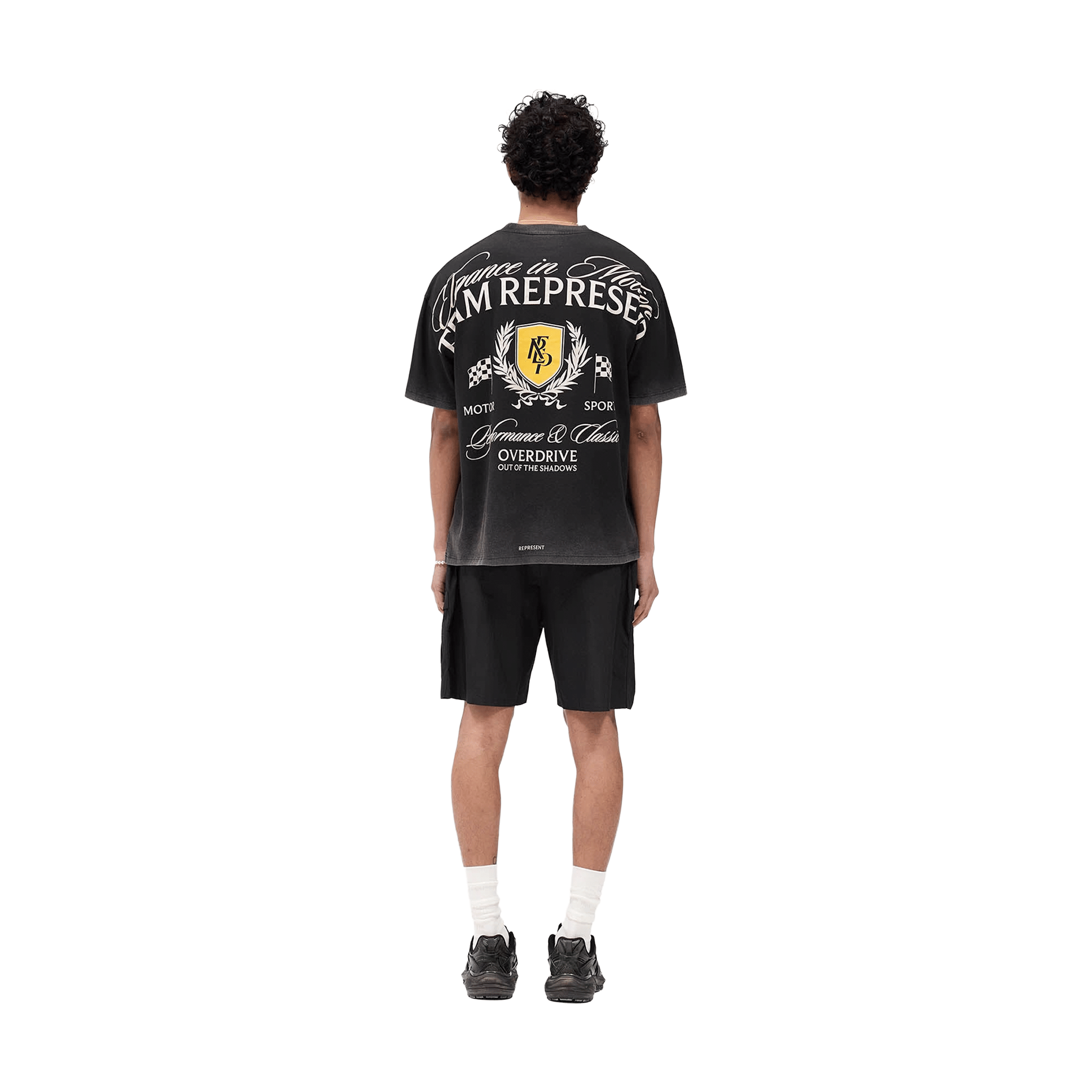 Represent Crest T-Shirt Vintage Black (SS25)