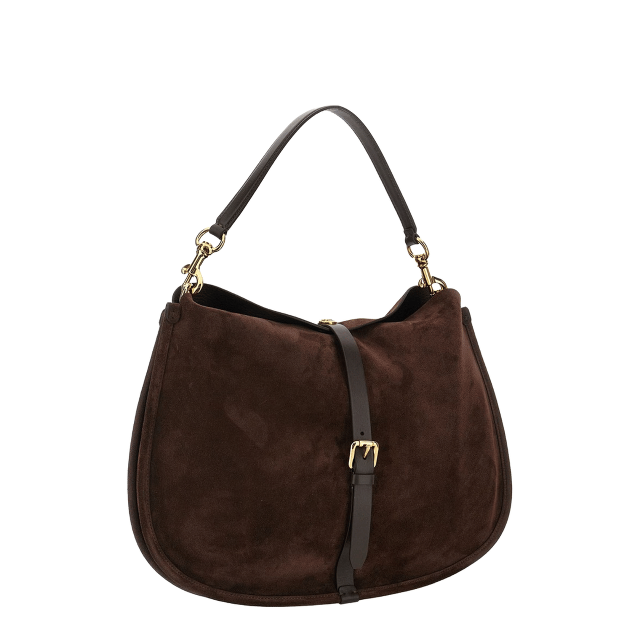Etro Maxi Suede Shoulder Bag - Brown