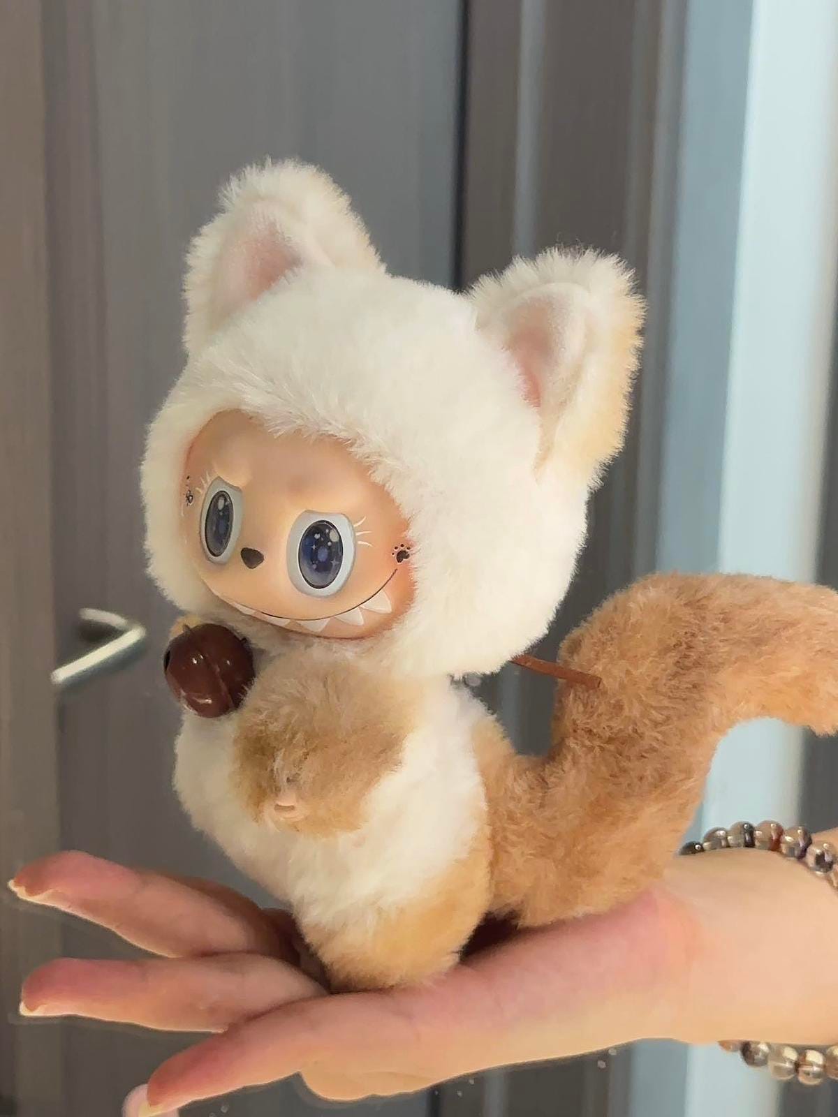 HANDMADE Siamese Cat Labubu – Handmade Plush Doll