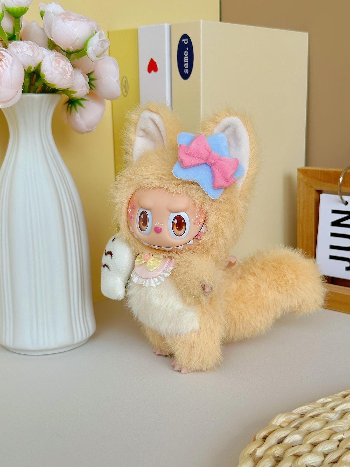 HANDMADE Creamy Kitten labubu – Handmade Plush Doll