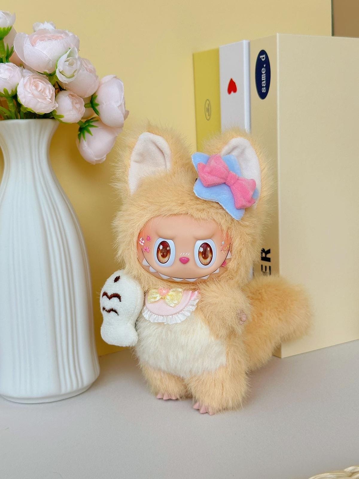 HANDMADE Creamy Kitten labubu – Handmade Plush Doll