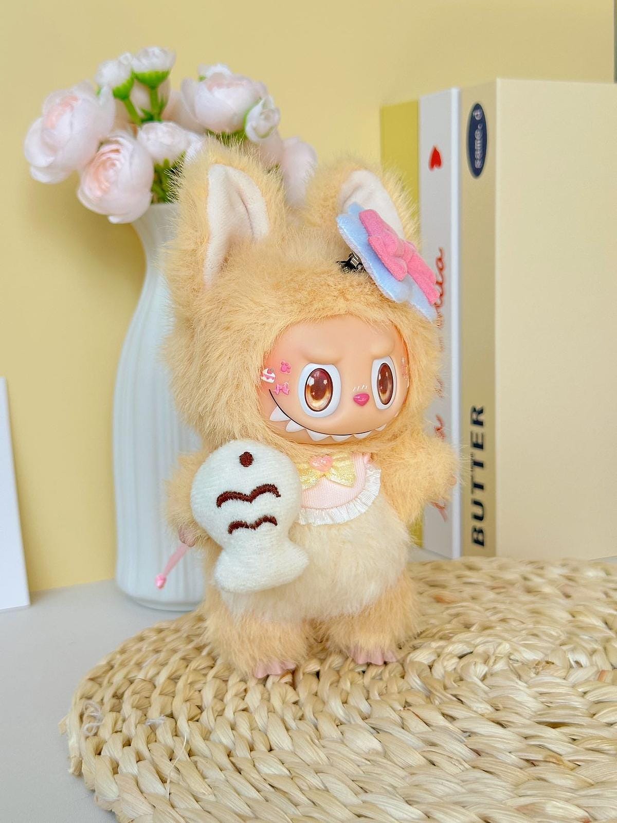 HANDMADE Creamy Kitten labubu – Handmade Plush Doll