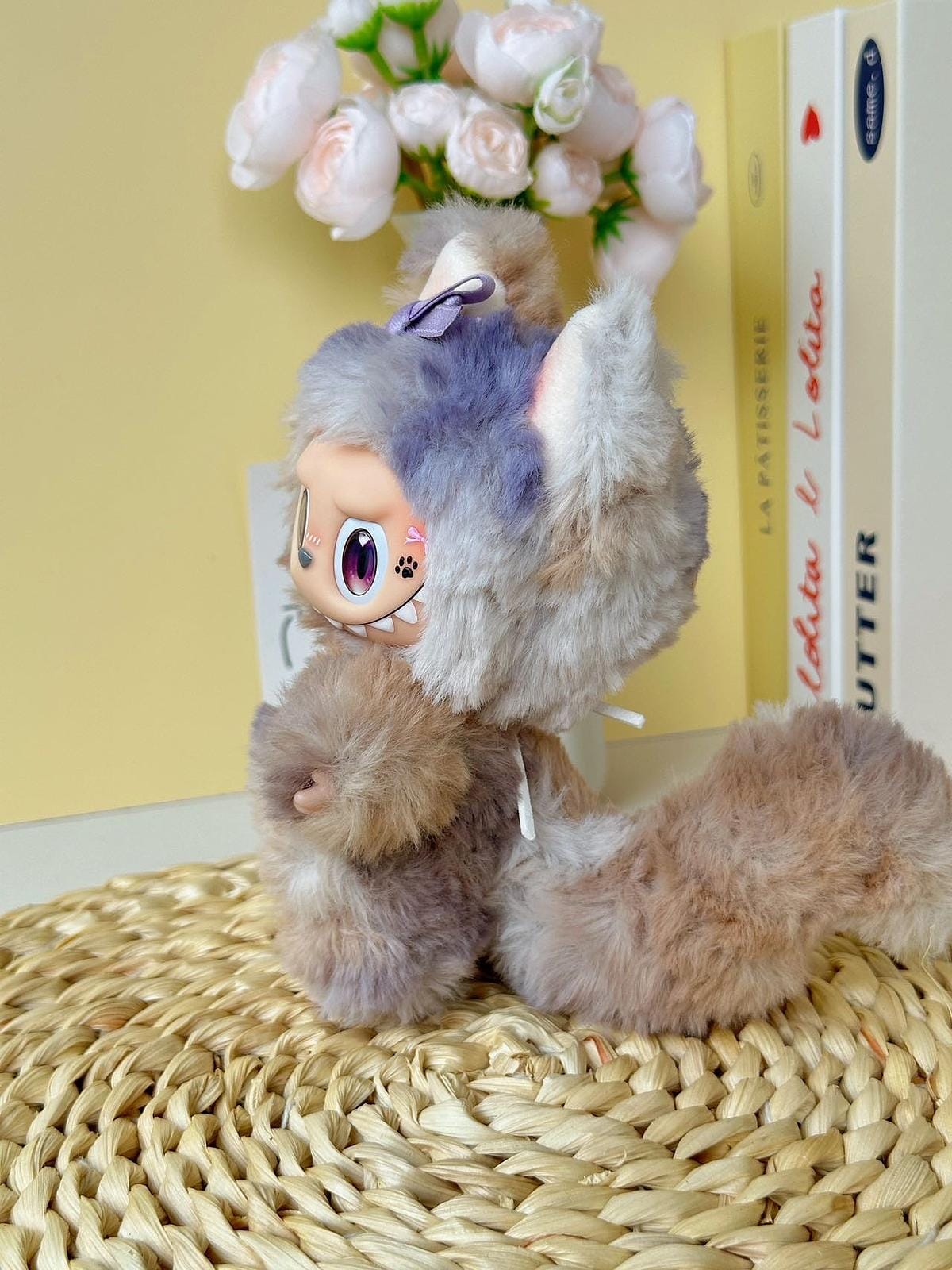 HANDMADE Gradient Kitty labubu – Handmade Plush Doll