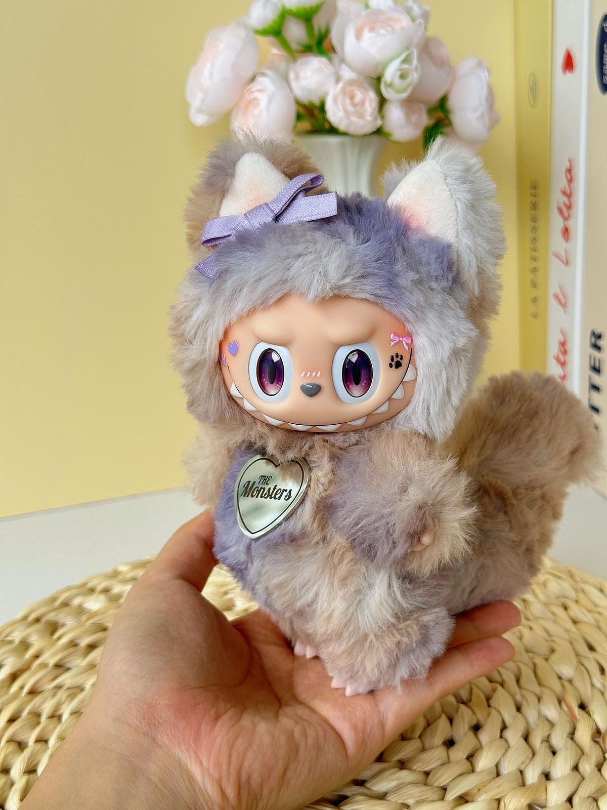 HANDMADE Gradient Kitty labubu – Handmade Plush Doll