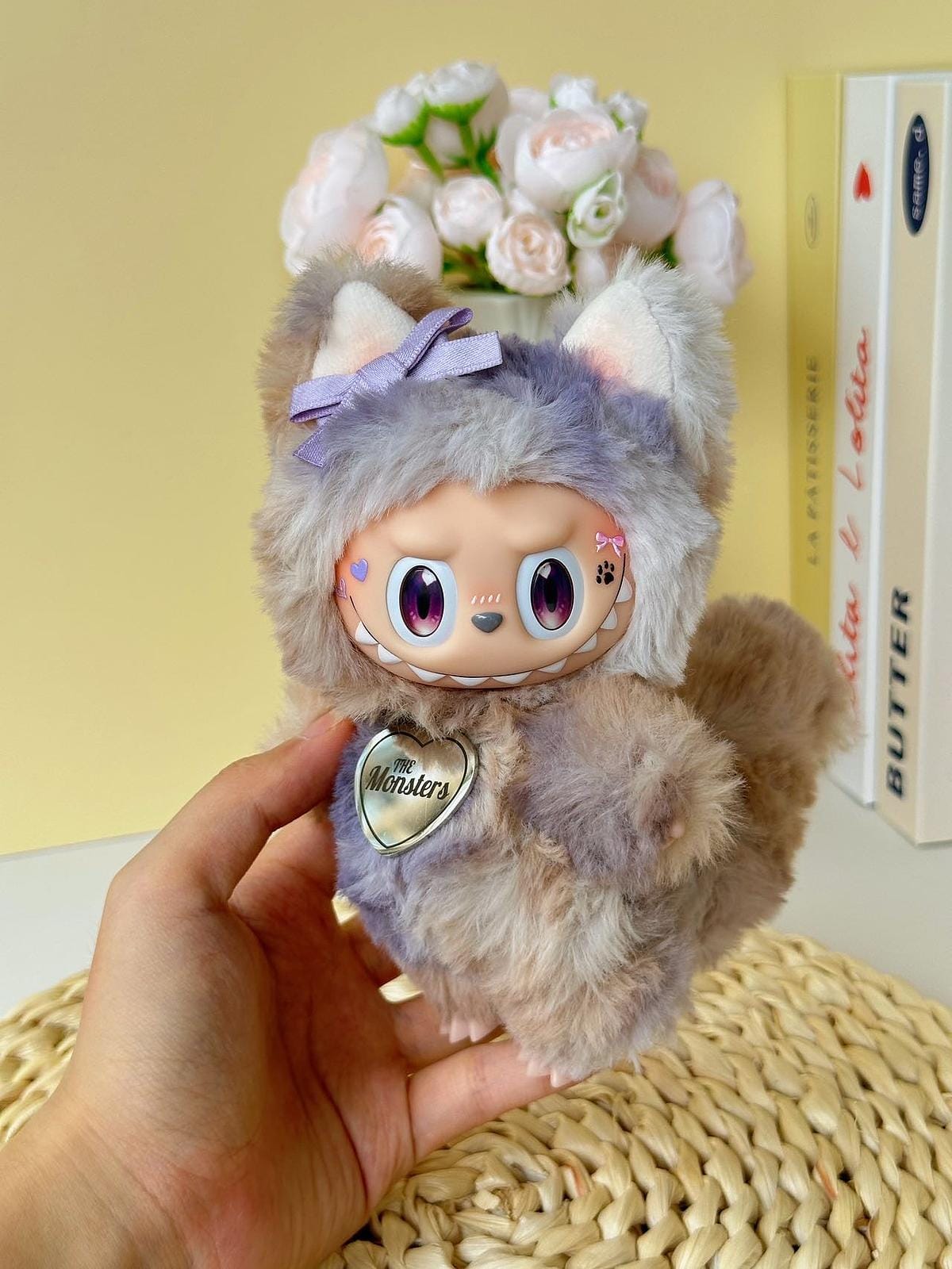HANDMADE Gradient Kitty labubu – Handmade Plush Doll