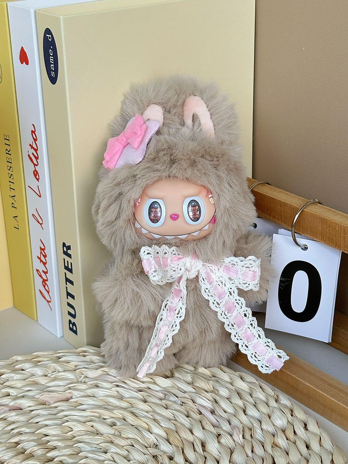 HANDMADE Milk Tea Bear labubu – Handmade Plush Doll