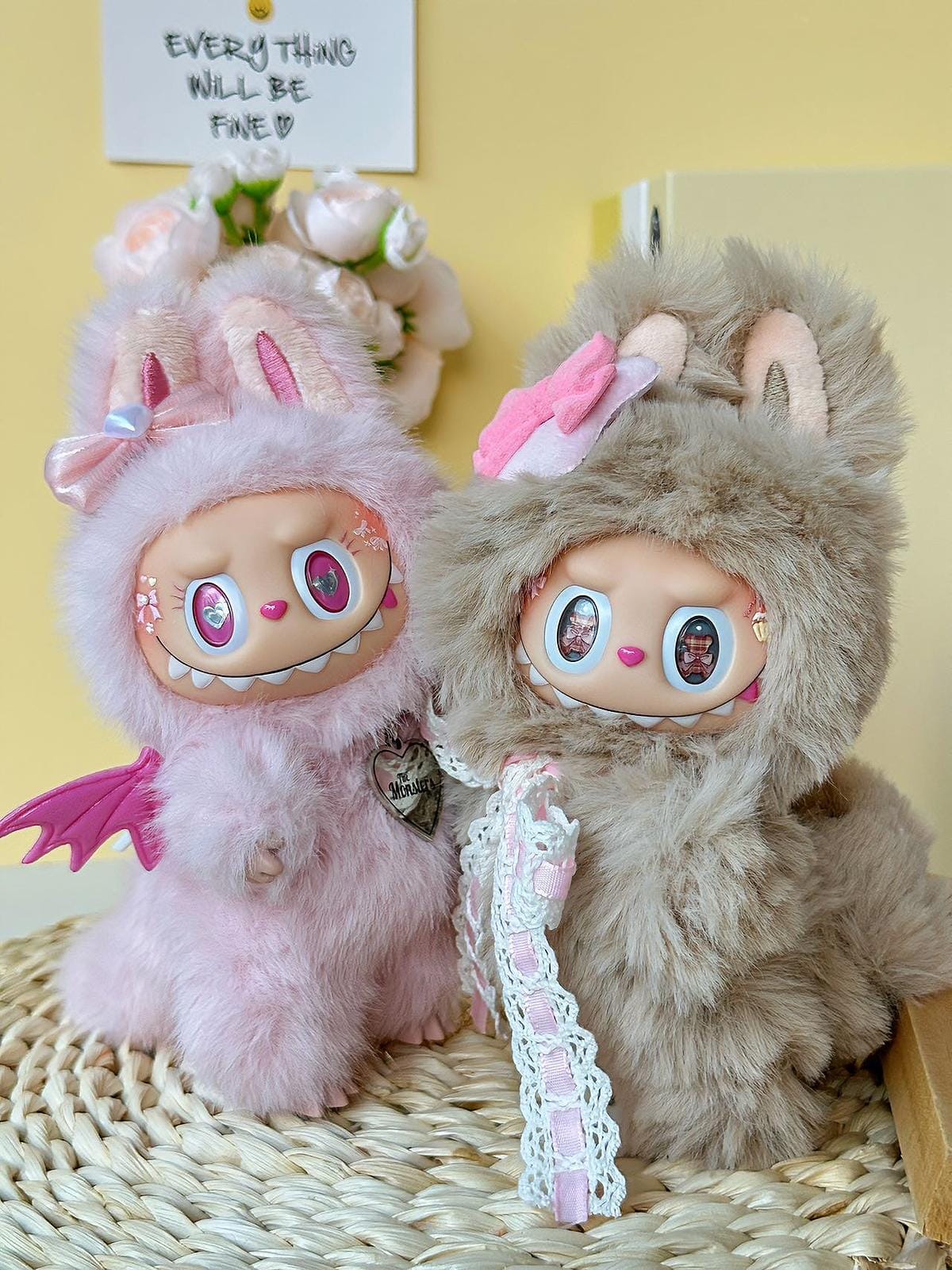 HANDMADE Milk Tea Bear labubu – Handmade Plush Doll
