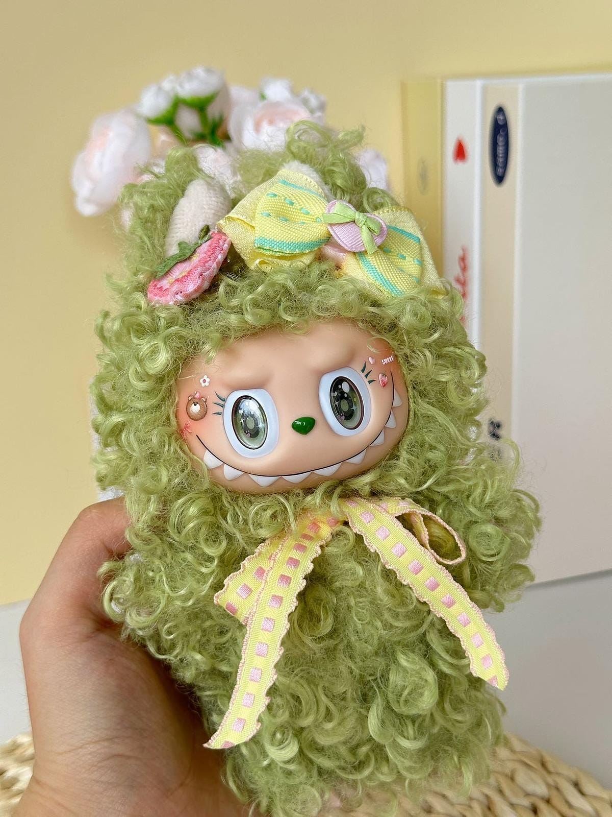 HANDMADE Green Fantasy Labubu – Handmade Plush Doll
