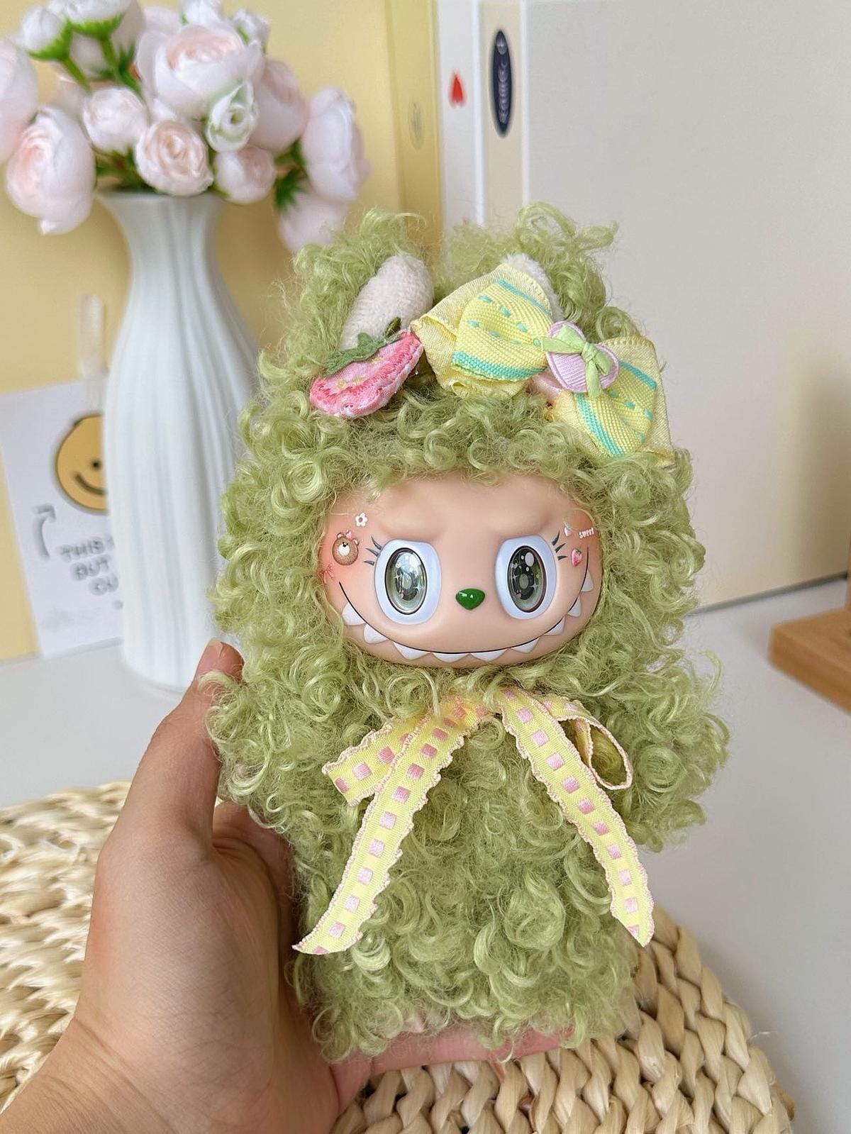 HANDMADE Green Fantasy Labubu – Handmade Plush Doll