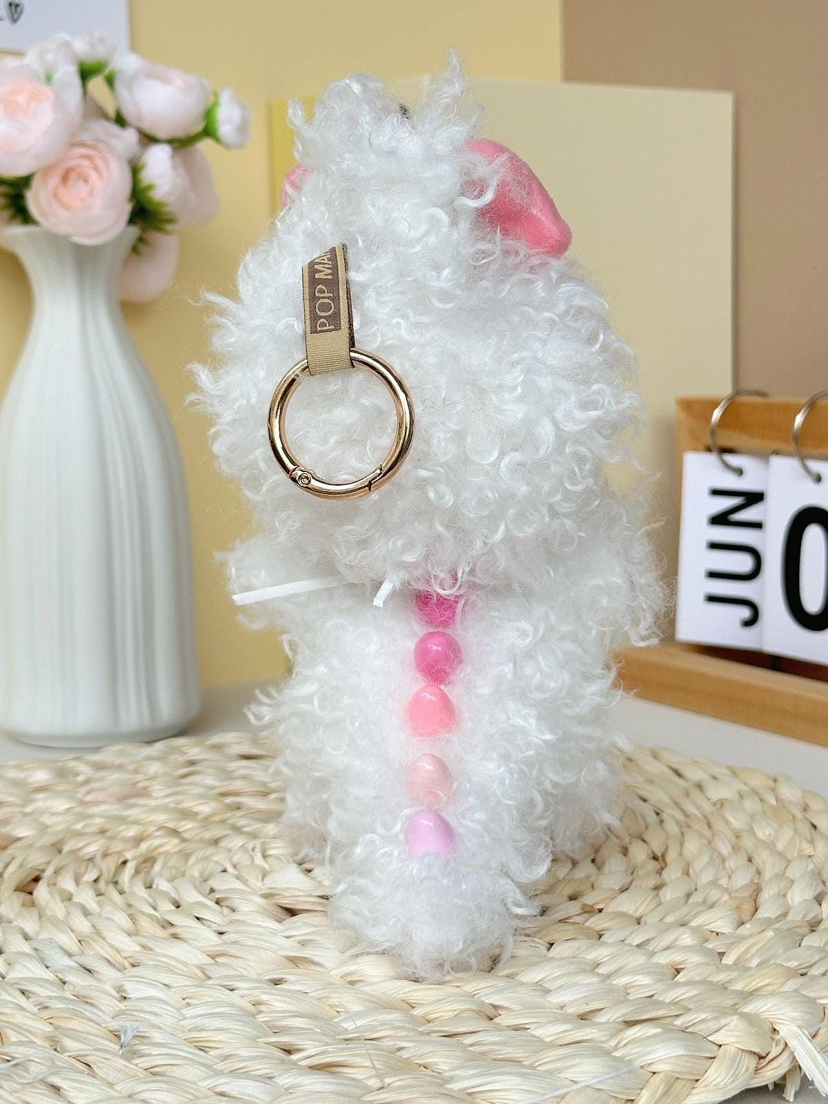 HANDMADE Curly Sweetheart Labubu – Handmade Plush Doll