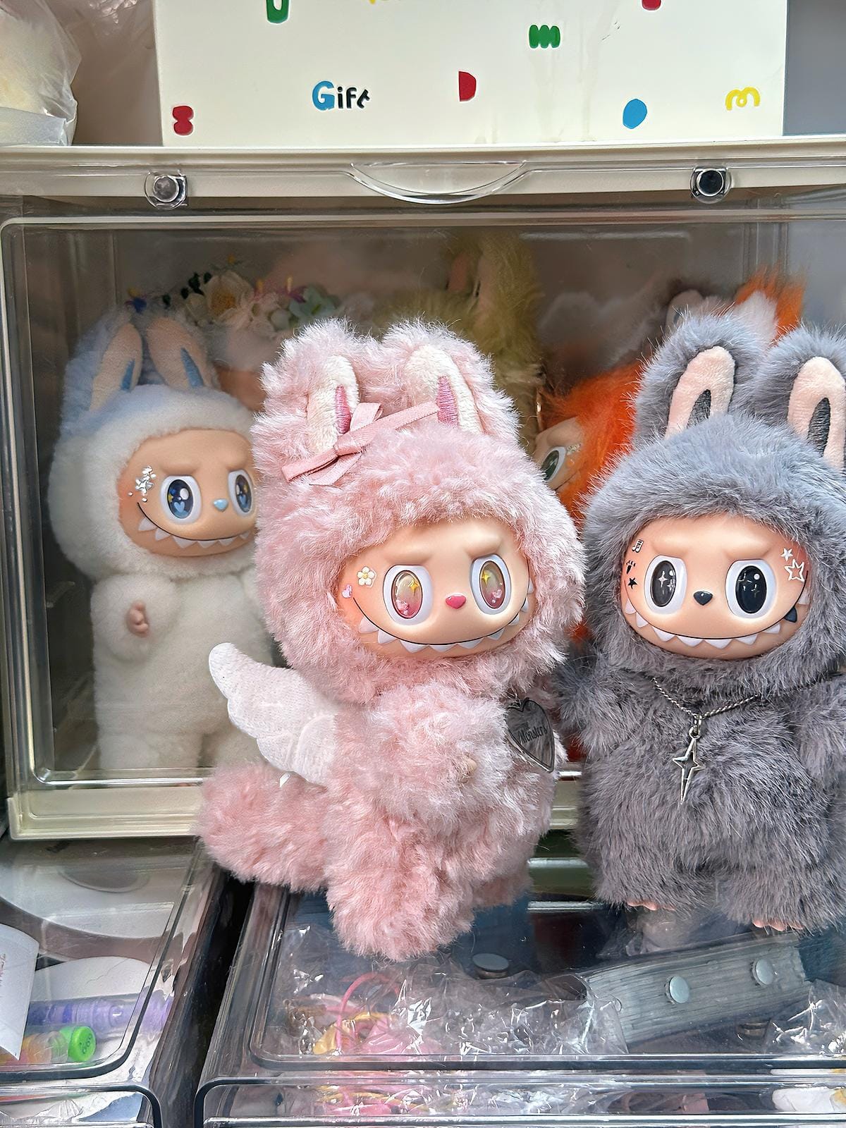 HANDMADE Peach Angel Labubu – Handmade Plush Doll
