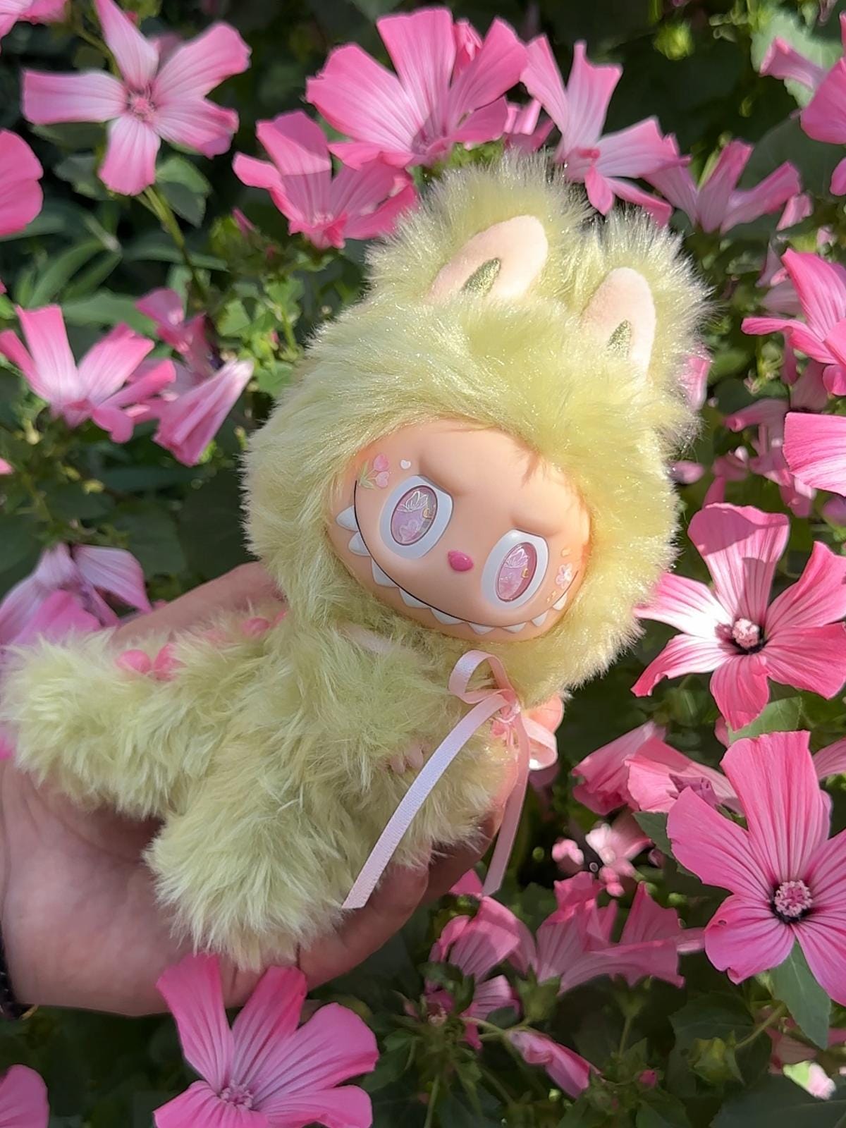 HANDMADE Sunny Blossom Labubu – Handmade Plush Doll