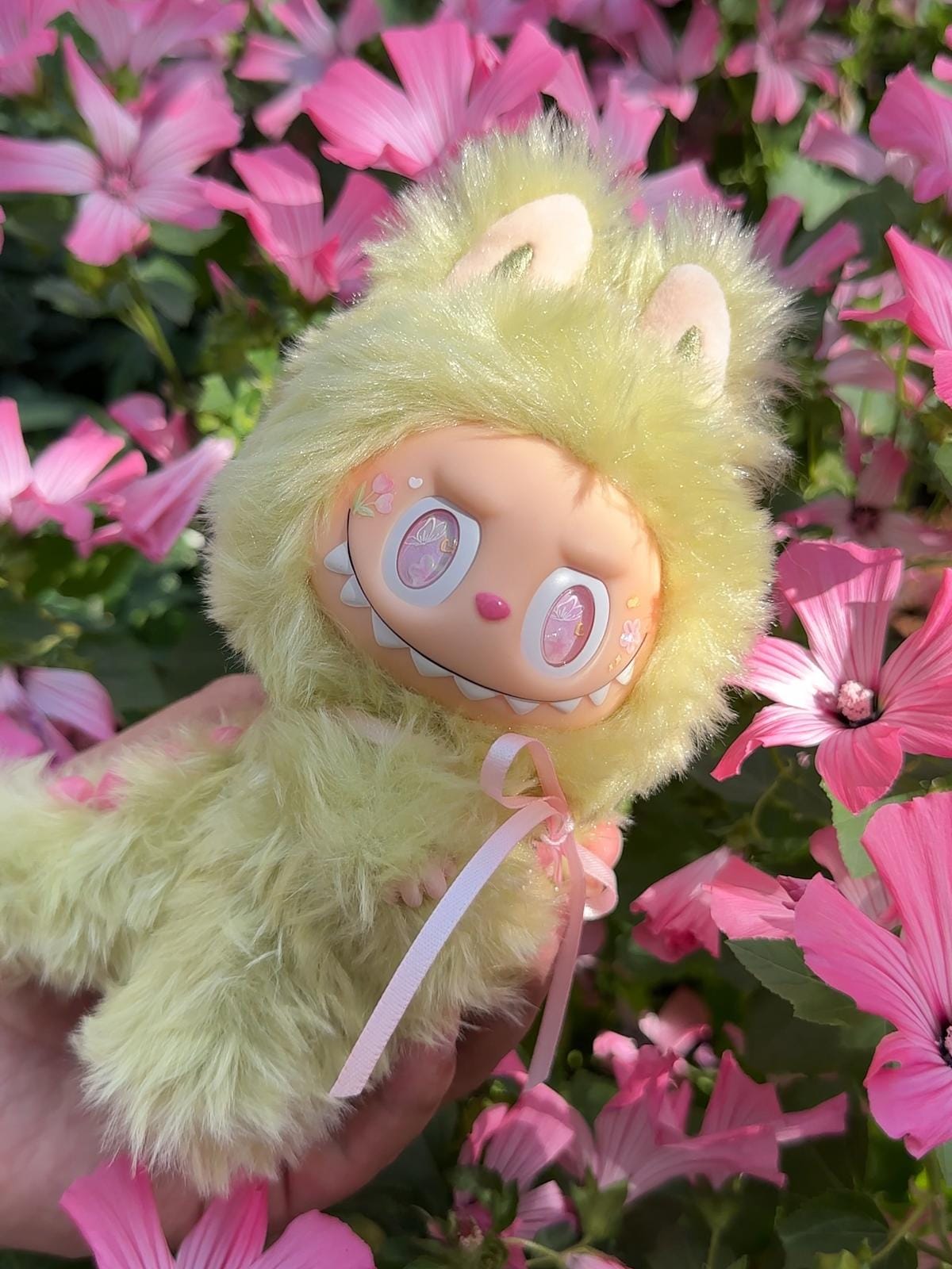 HANDMADE Sunny Blossom Labubu – Handmade Plush Doll
