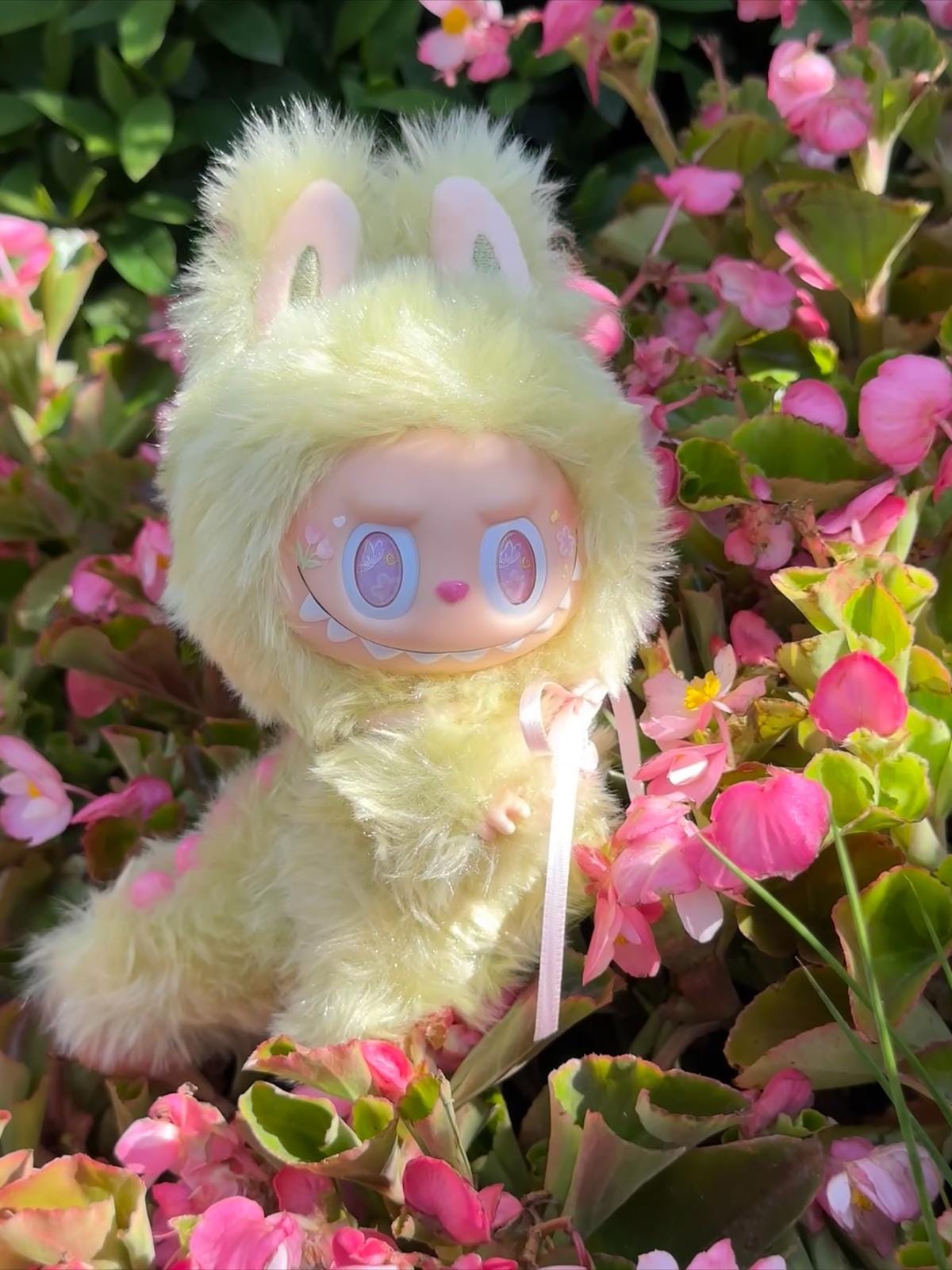 HANDMADE Sunny Blossom Labubu – Handmade Plush Doll