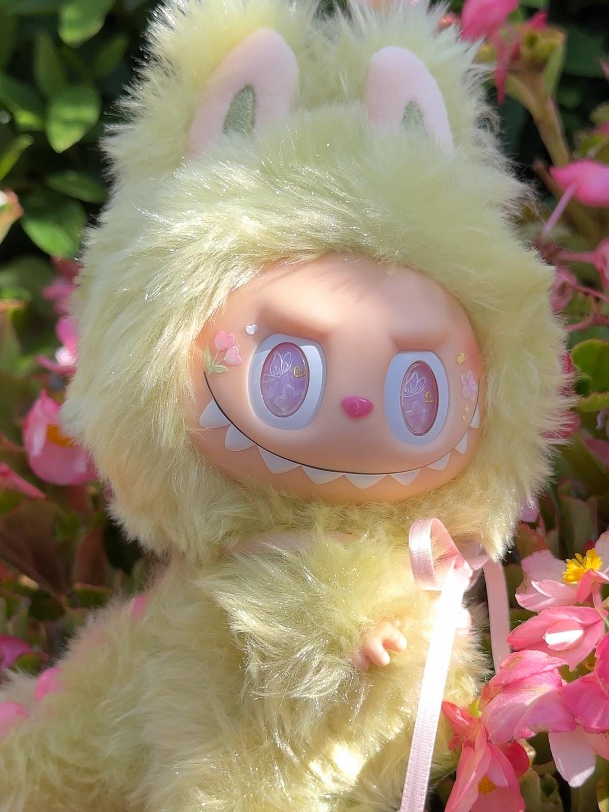 HANDMADE Sunny Blossom Labubu – Handmade Plush Doll