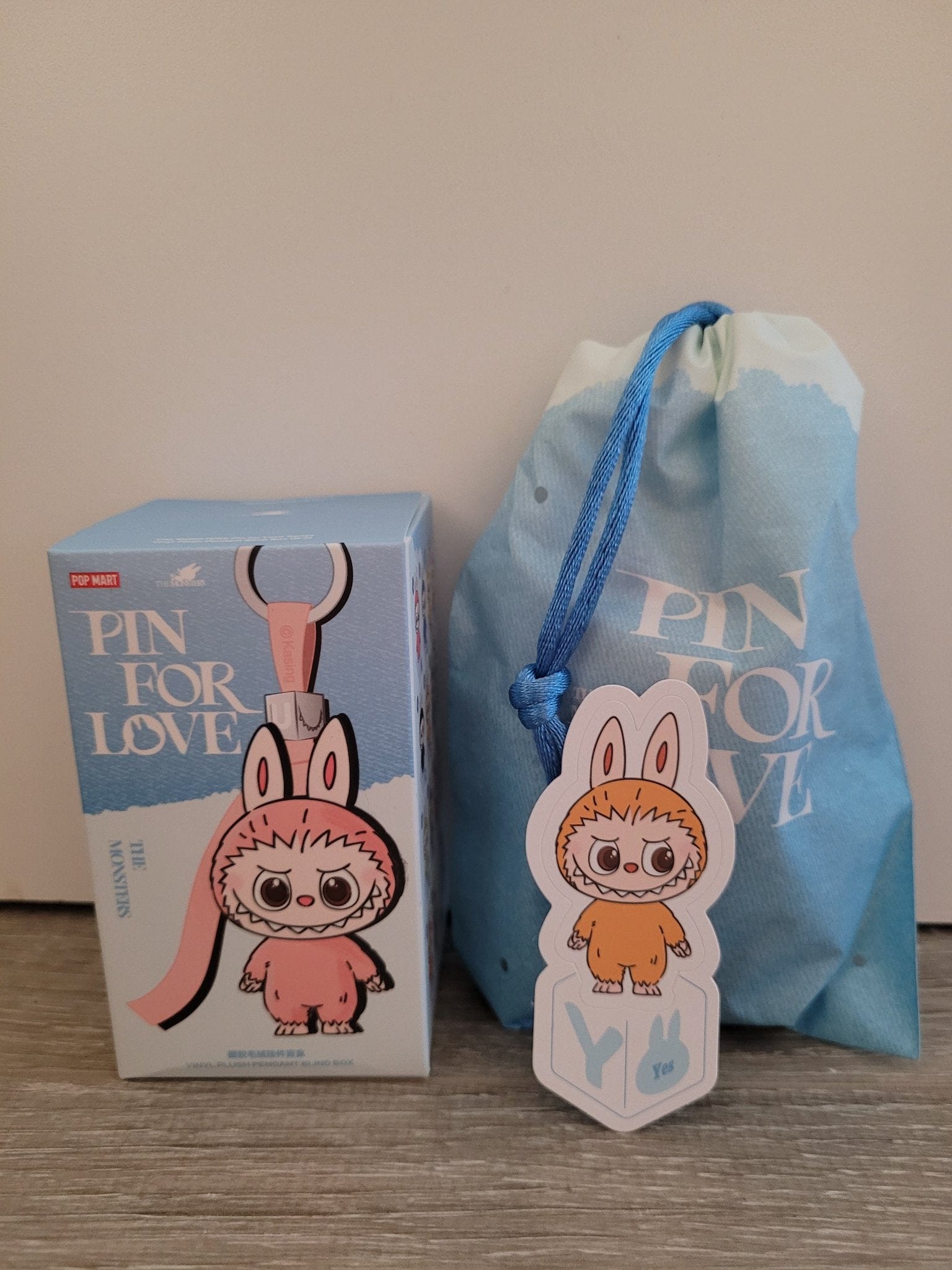 M.t.p Y - The Monsters Labubu Pin for Love N - Z Plush by Pop Mart