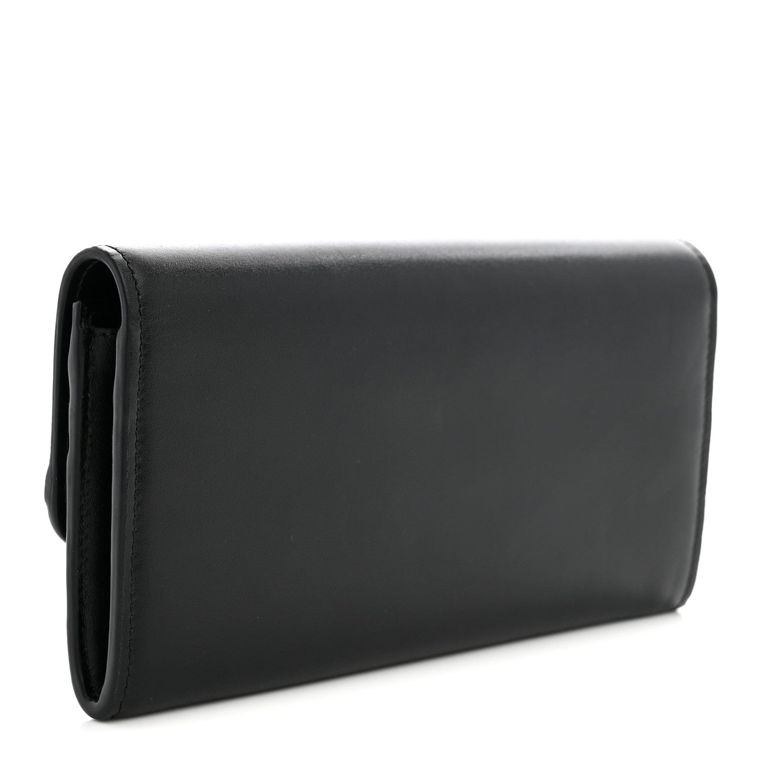 Chloe Calfskin Long Flap C Wallet Black