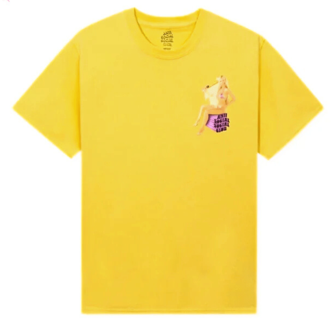ASSC Anti Social Social Club Ellen Von Unwerth For Assc T-Shirt Yellow
