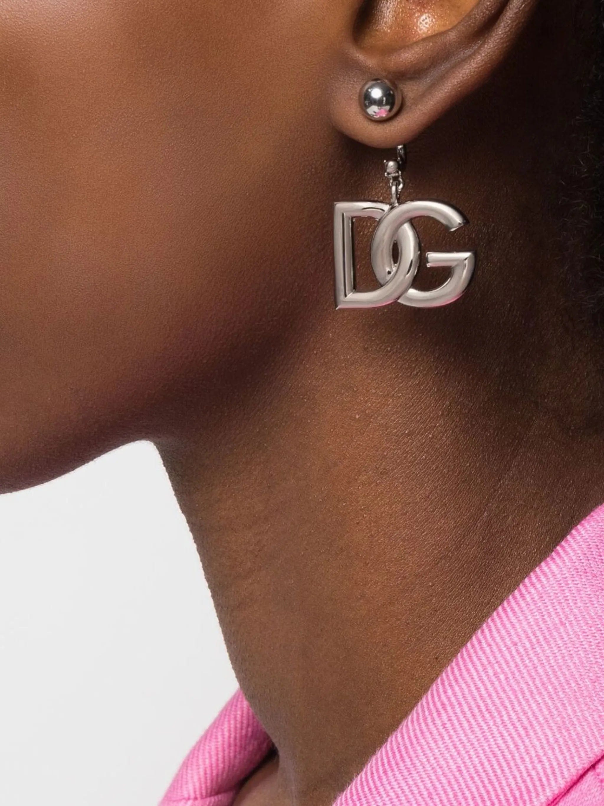 Dolce & Gabbana KIM DOLCE&GABBANA interlocking logo drop earrings