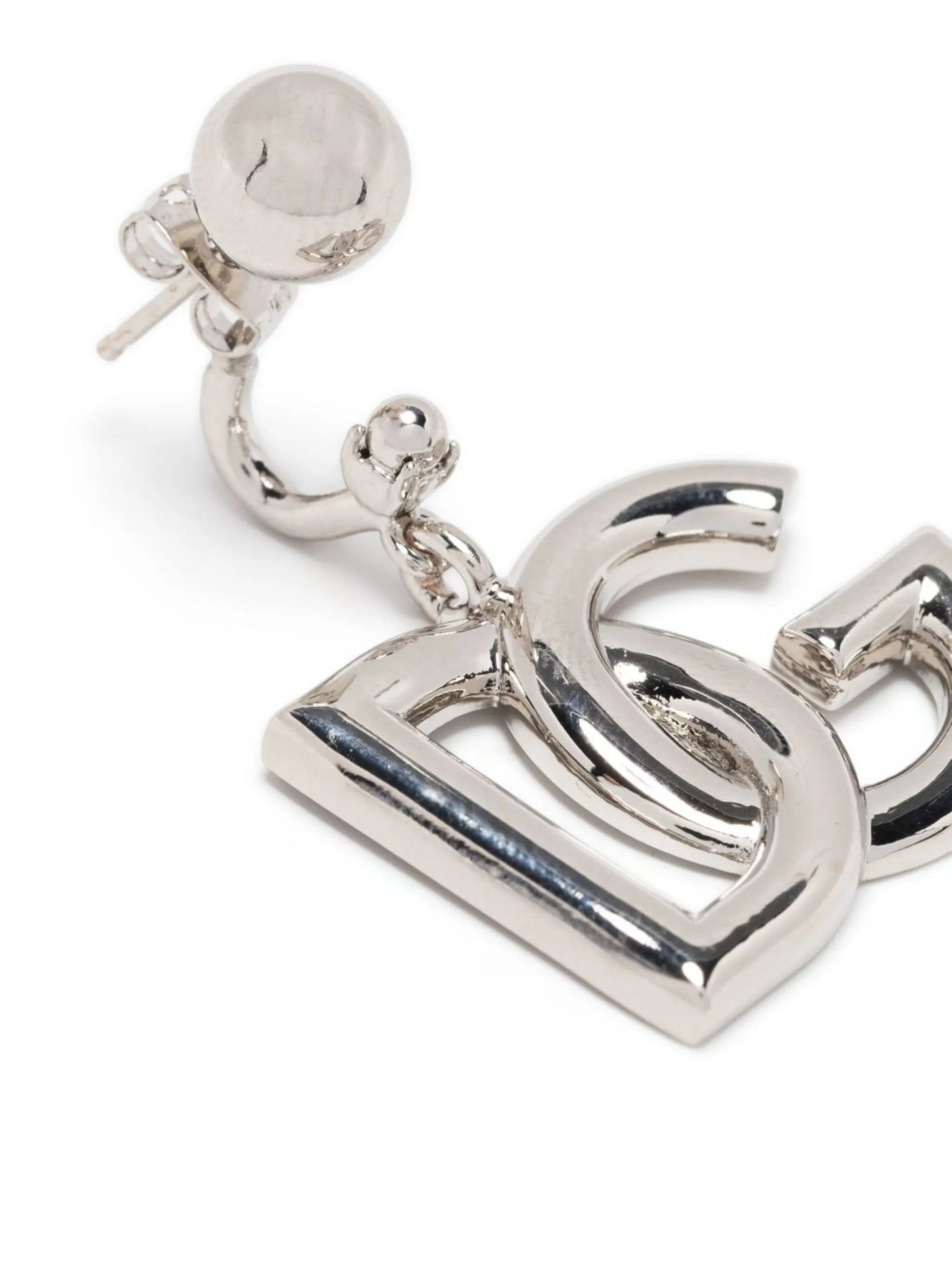 Dolce & Gabbana KIM DOLCE&GABBANA interlocking logo drop earrings