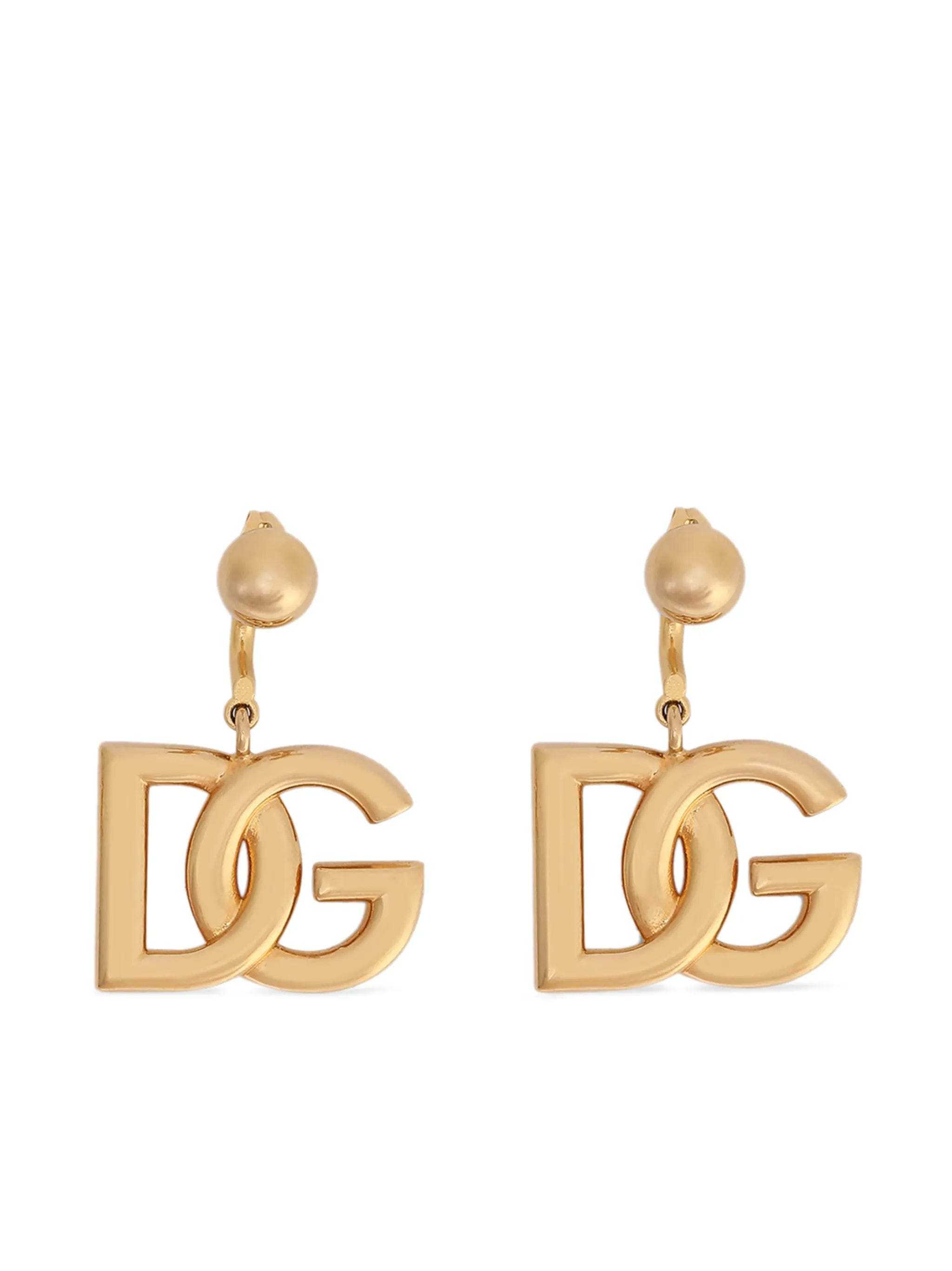 Dolce & Gabbana DG - logo drop earrings