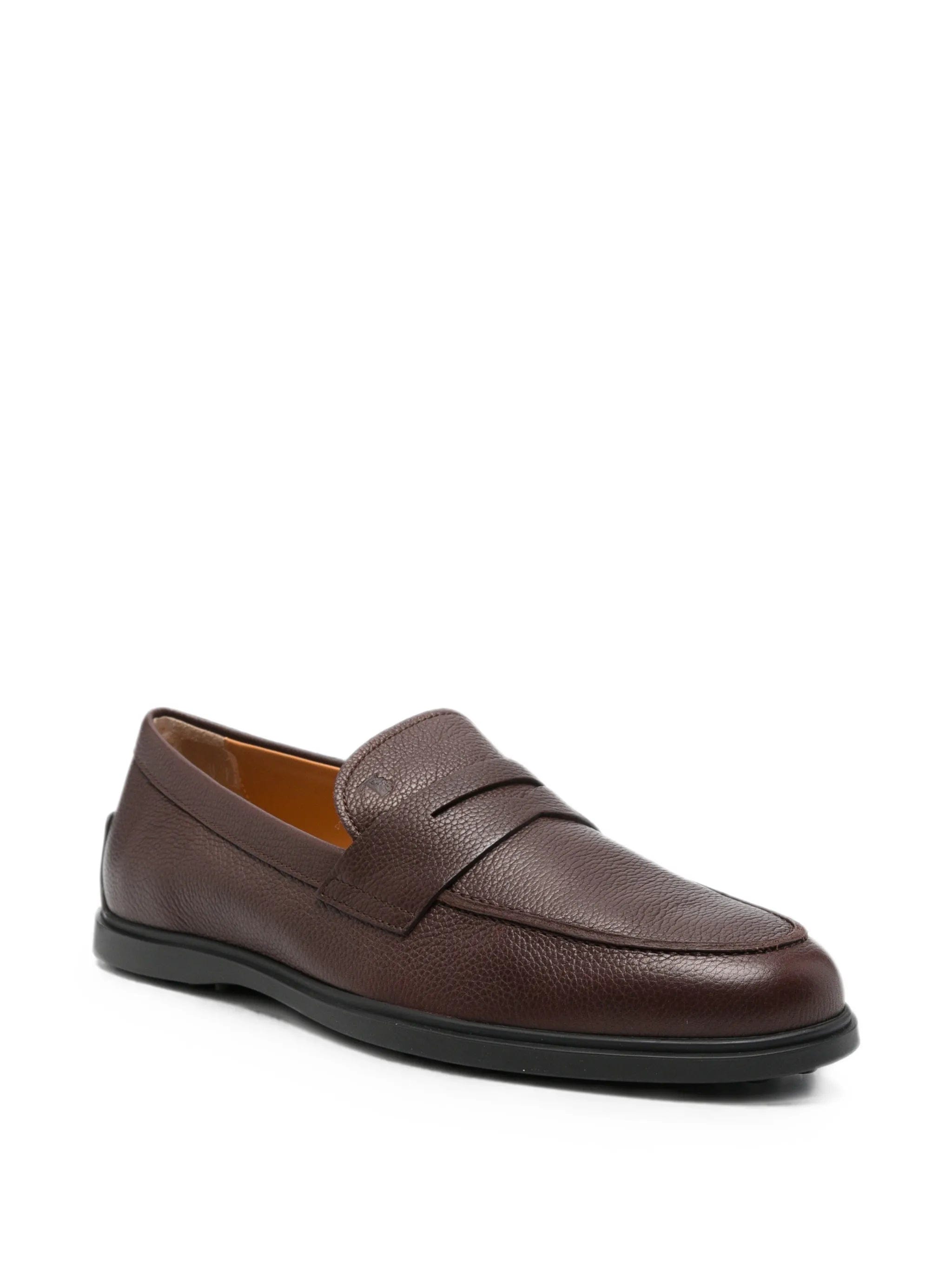Tod's Gommino pebble - detail leather loafers