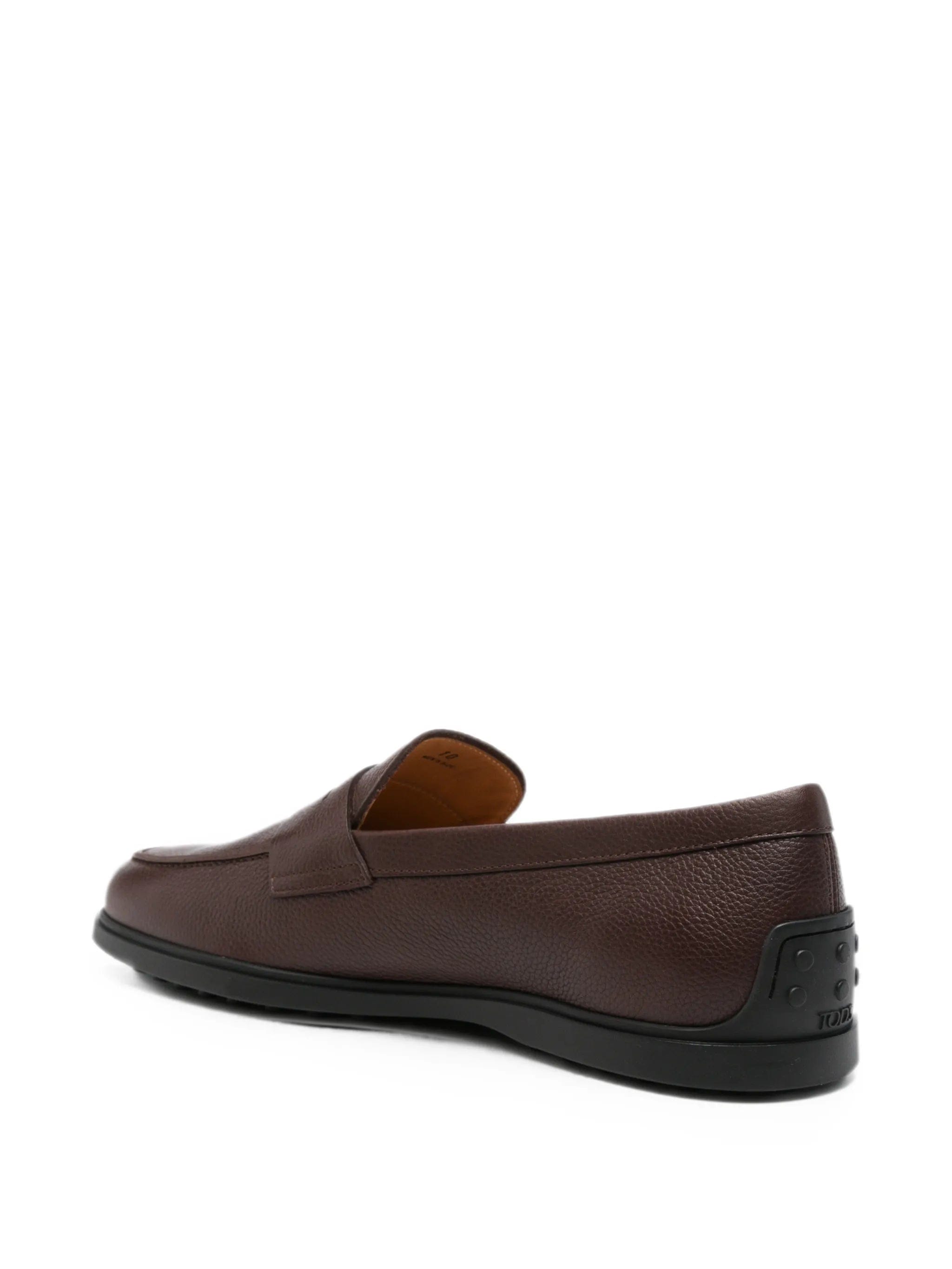 Tod's Gommino pebble - detail leather loafers