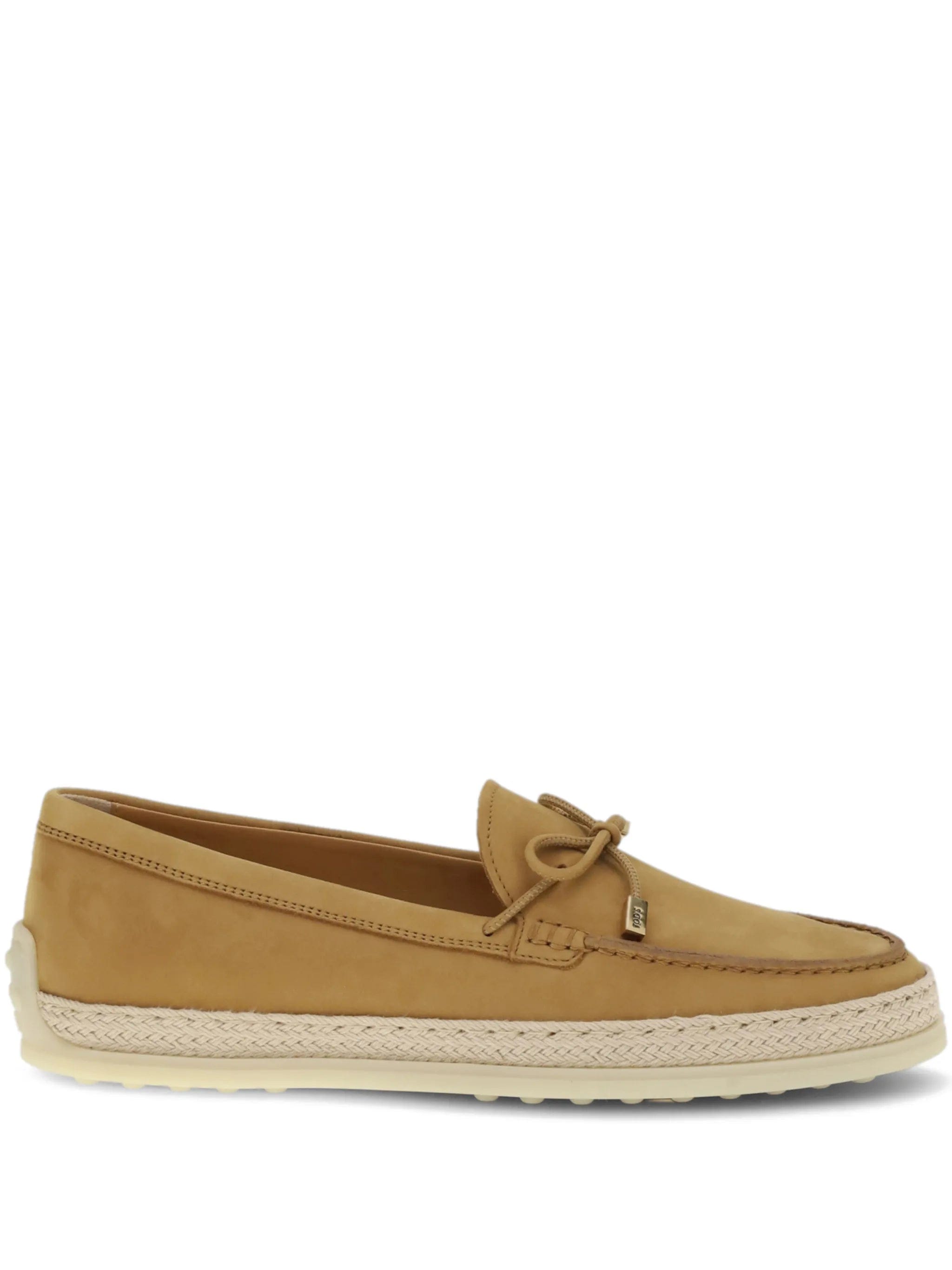Tod's bow - detail braided loafers