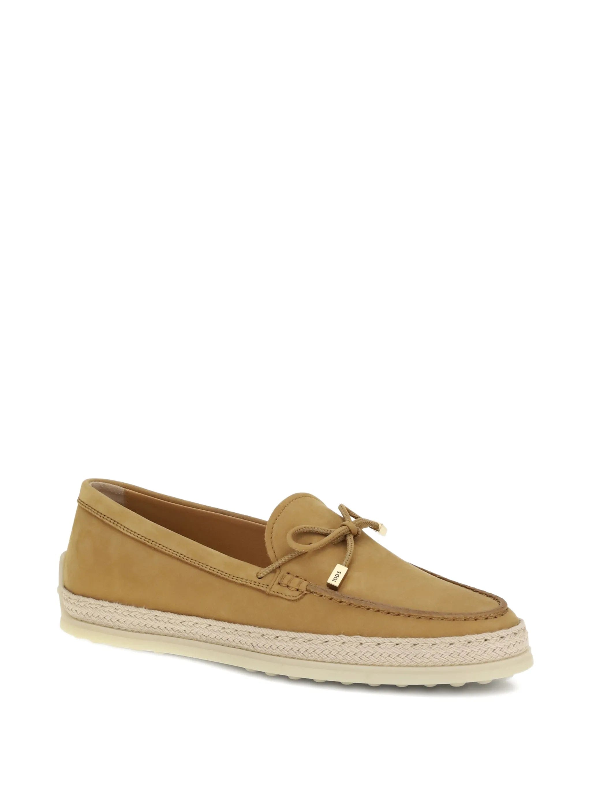 Tod's bow - detail braided loafers