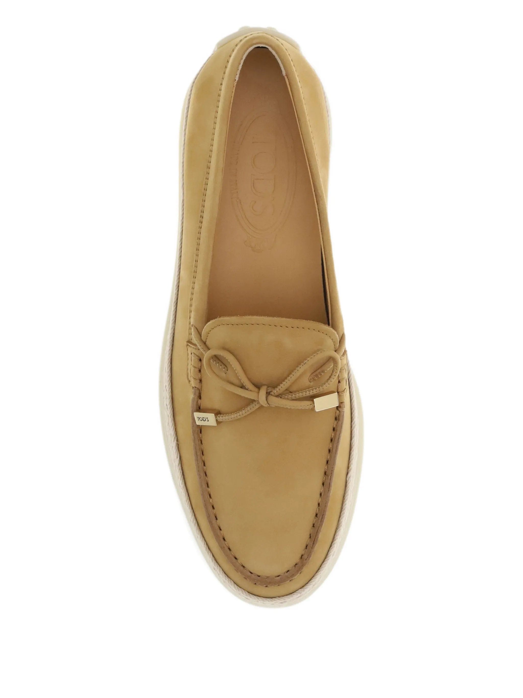 Tod's bow - detail braided loafers